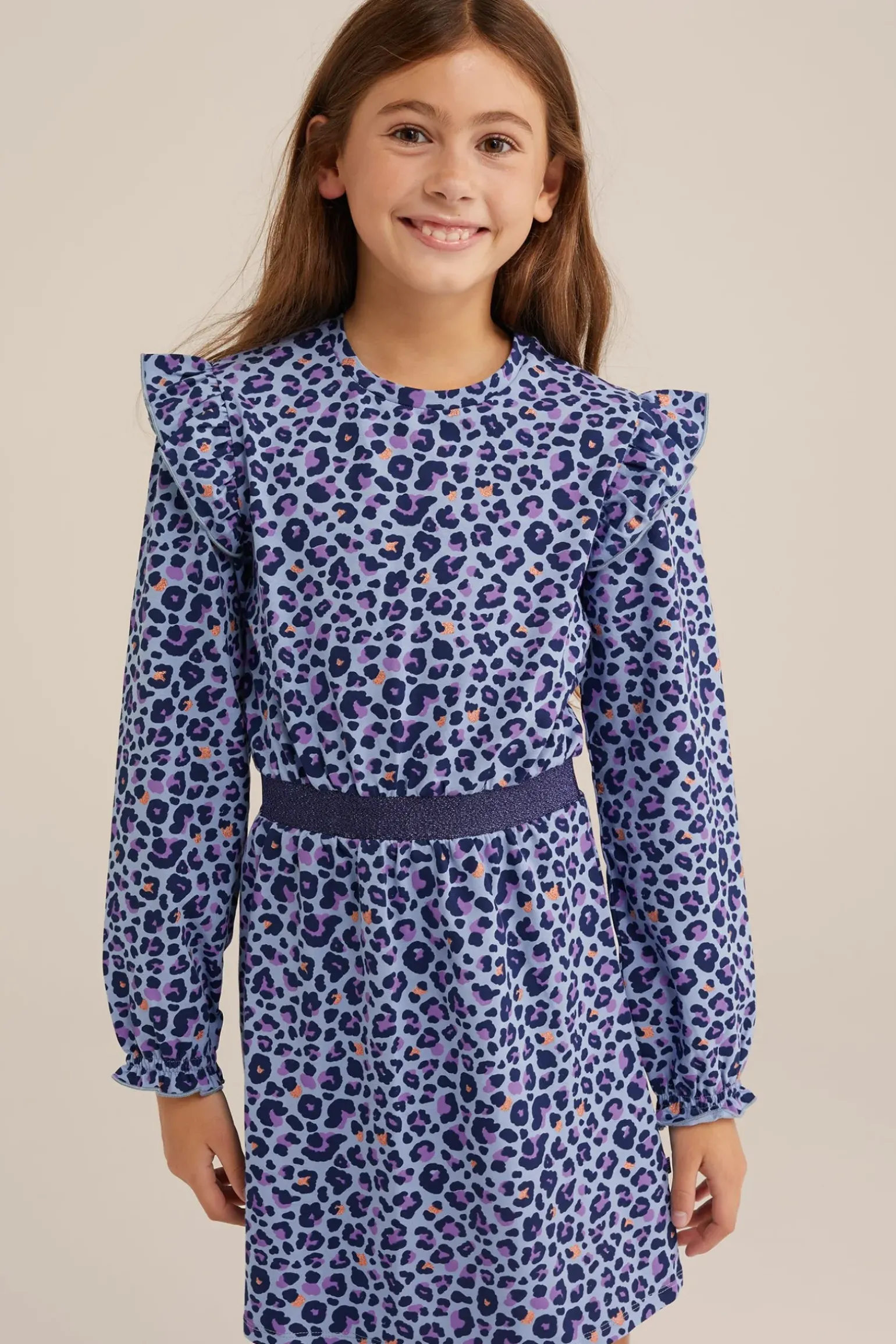 Meisjes jurk met dessin