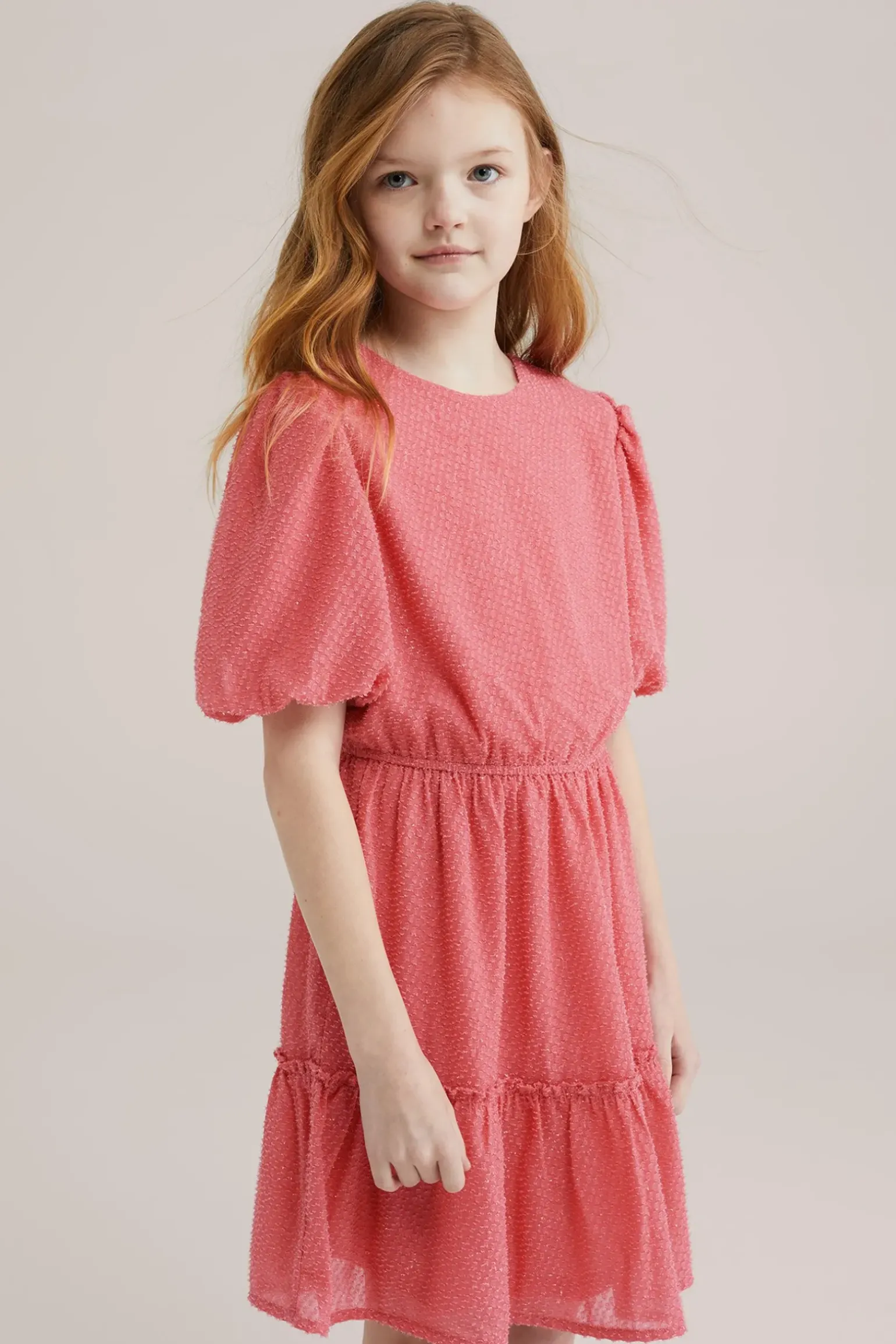 Meisjes jurk met glittergaren