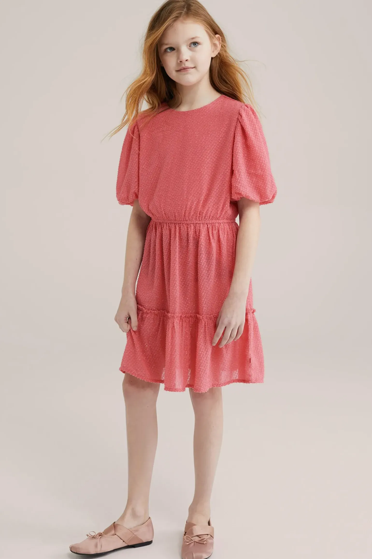Meisjes jurk met glittergaren