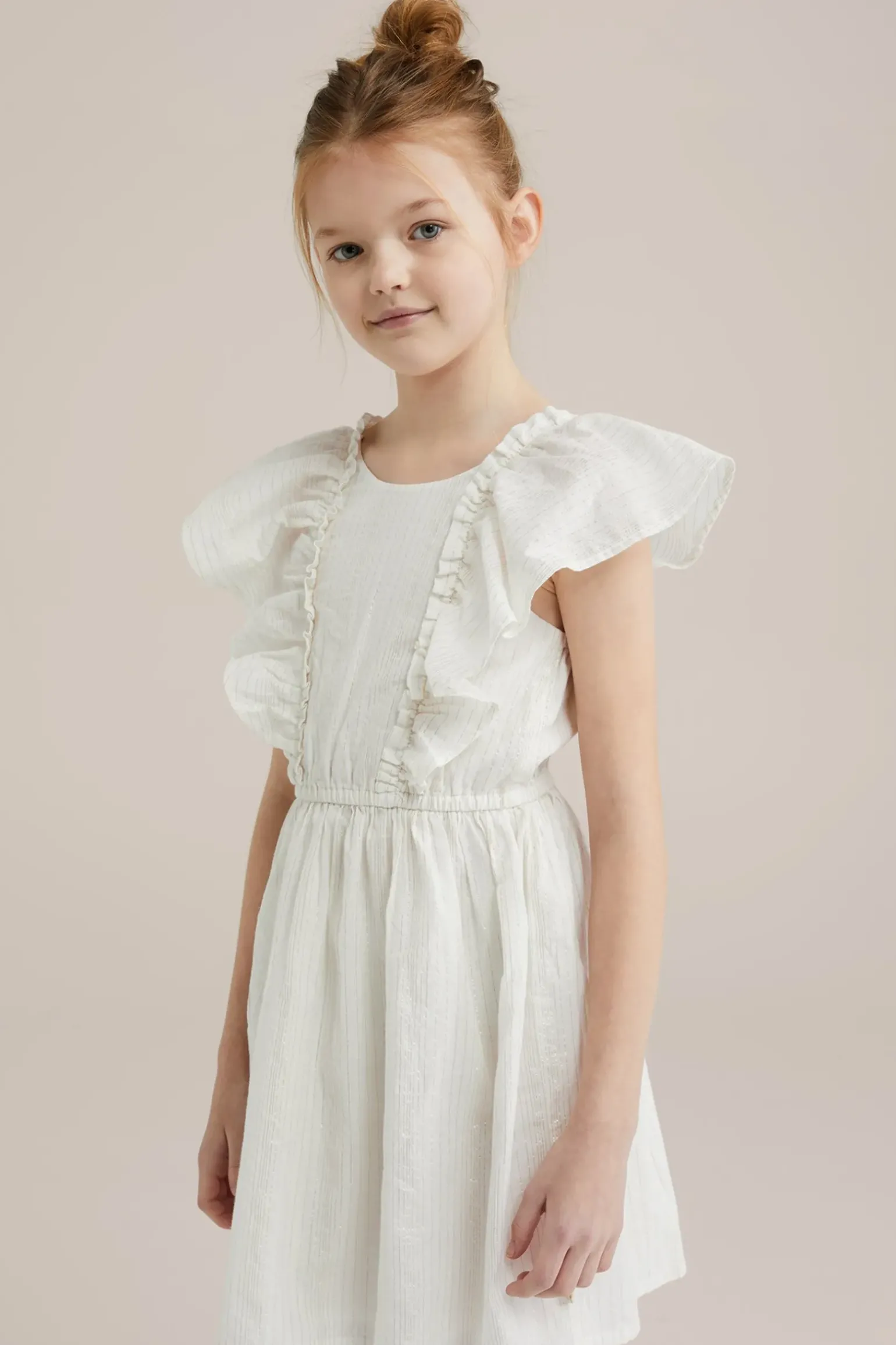 Meisjes jurk met glittergaren