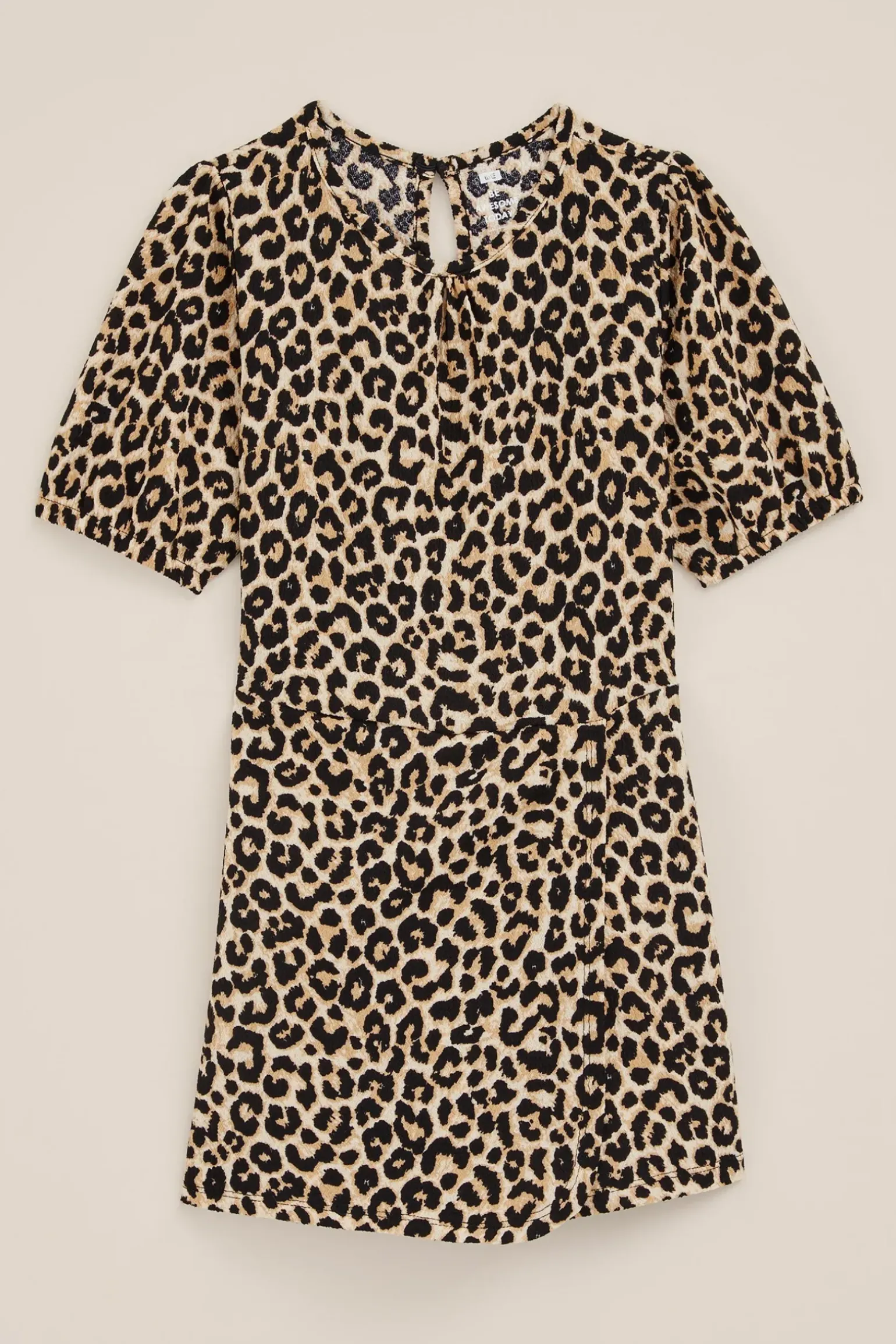 Meisjes playsuit met luipaard print