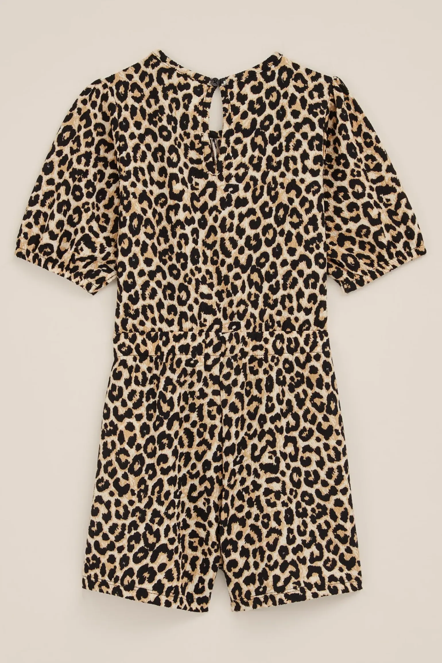 Meisjes playsuit met luipaard print