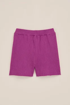 Meisjes short van ribstof