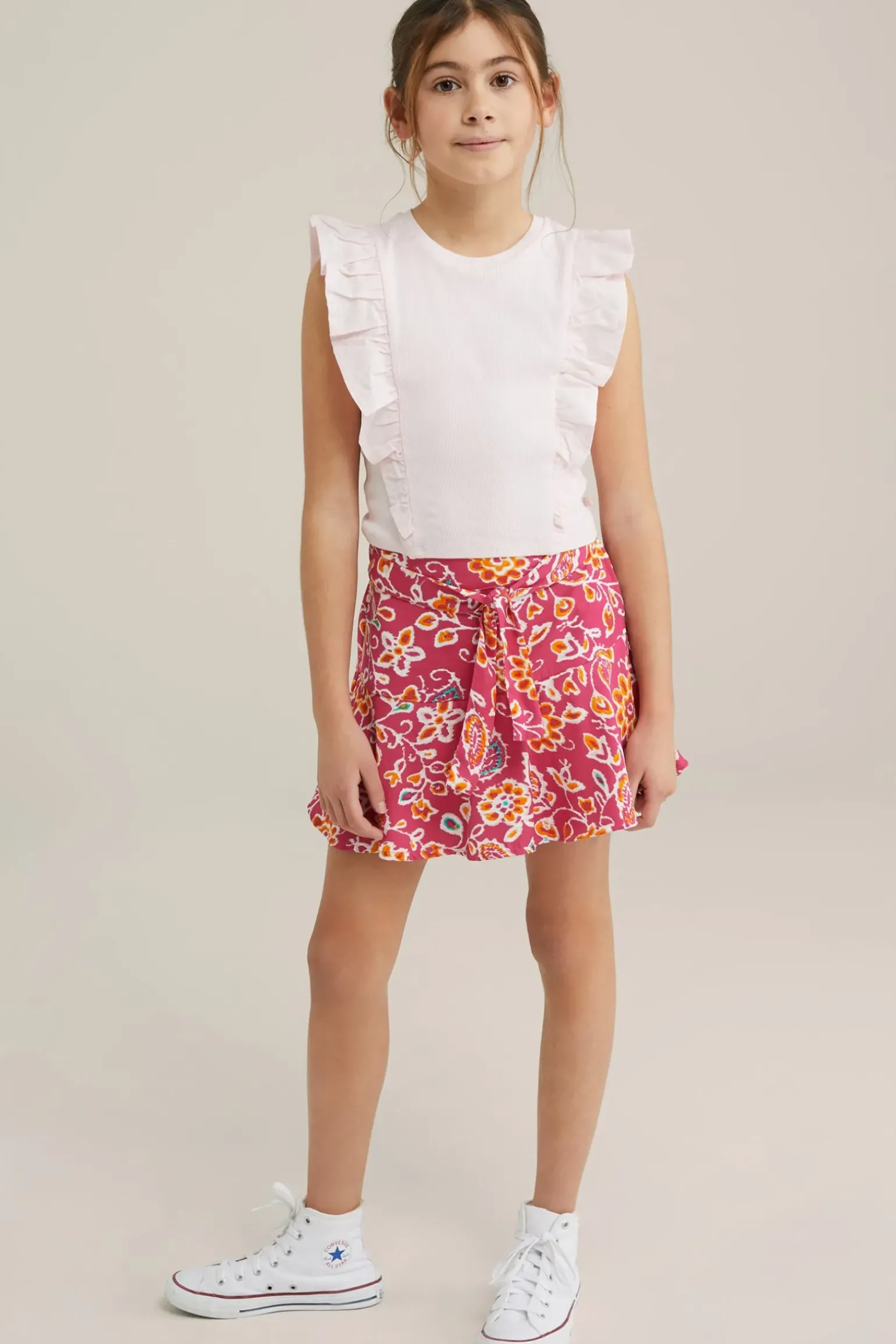 Meisjes skort met dessin
