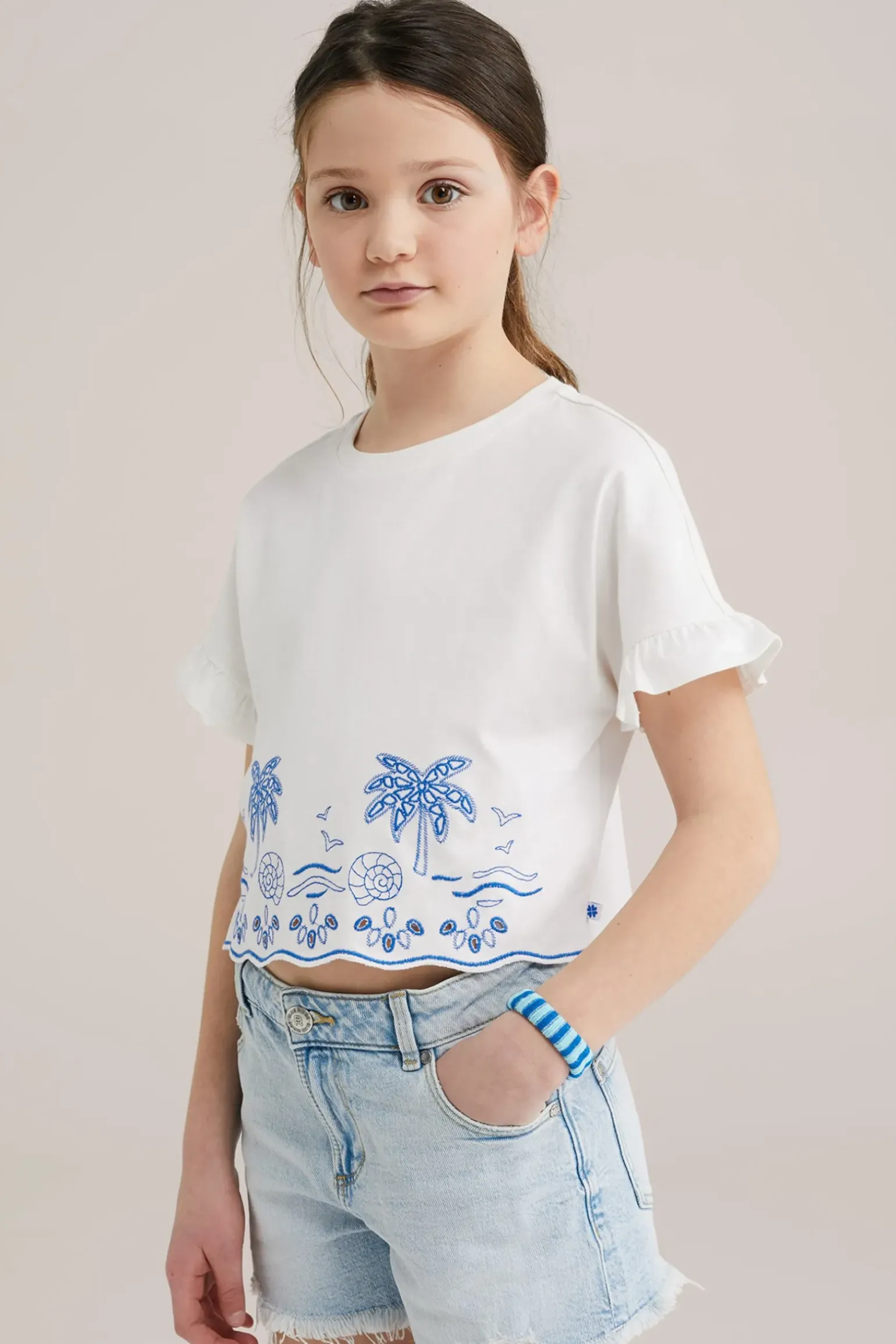 Meisjes T-shirt met embroidery