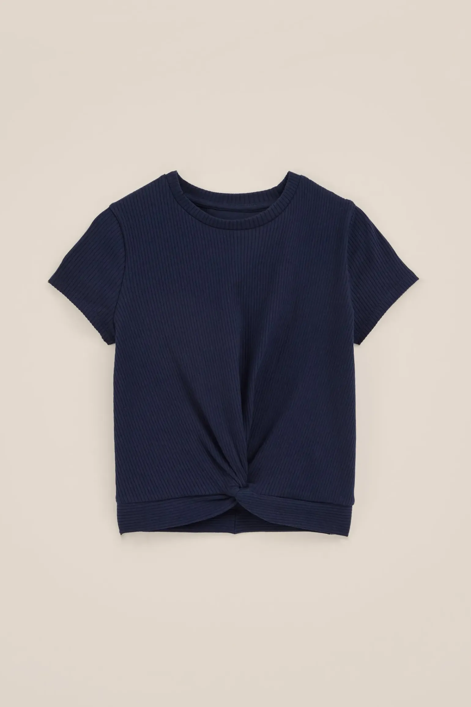 Meisjes T-shirt met knoopdetail