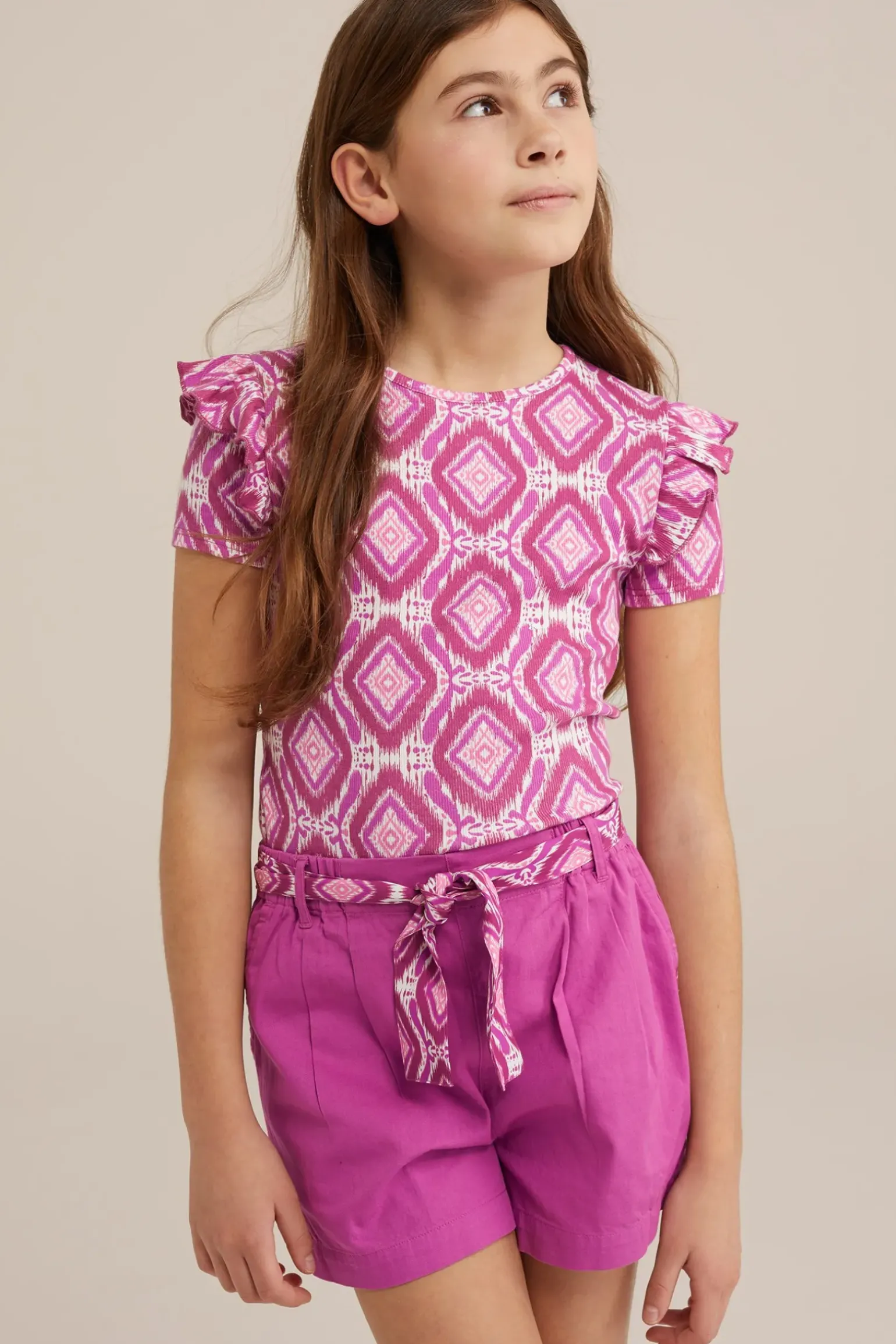 Meisjes T-shirt met ruches