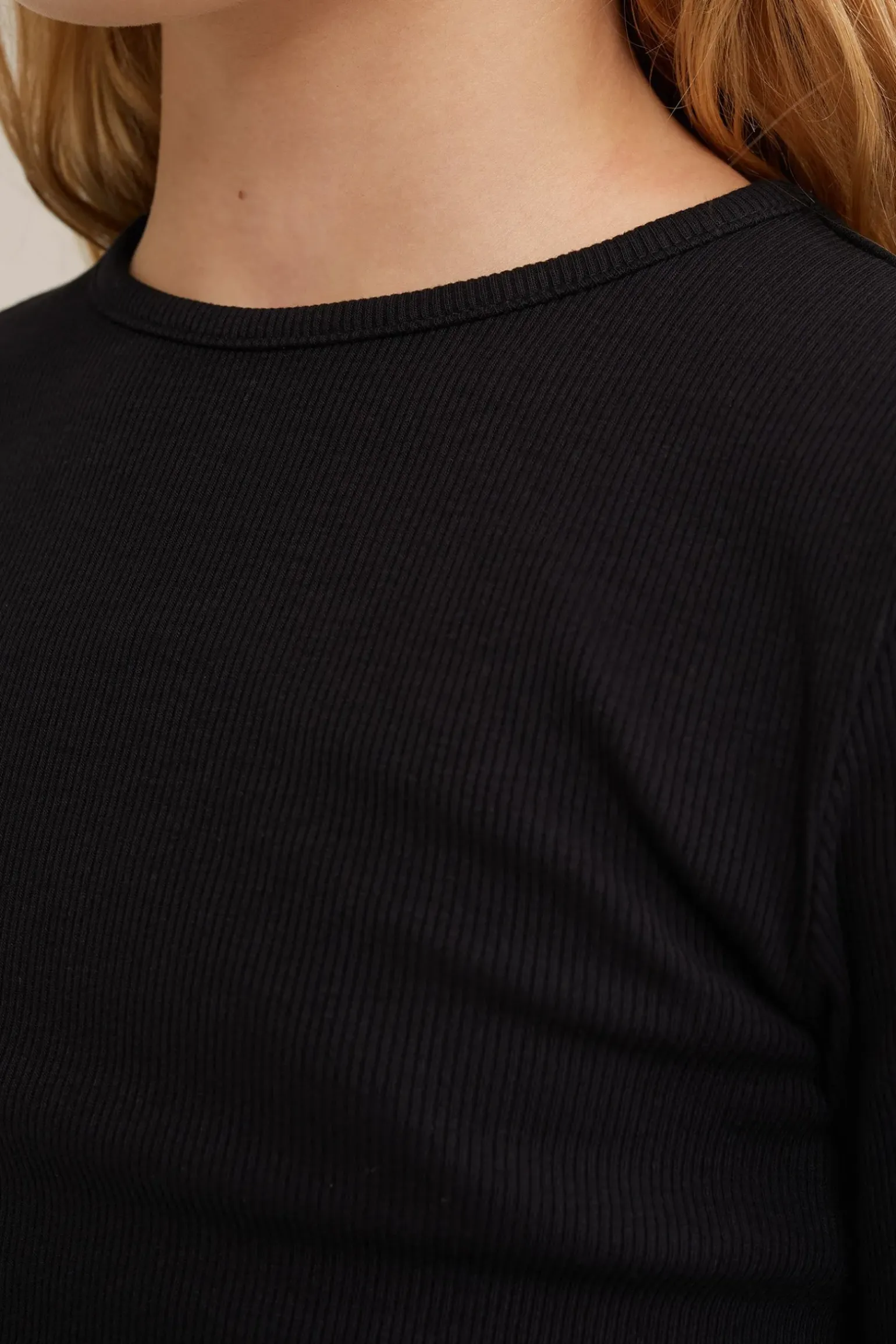 Meisjes T-shirt van ribstof