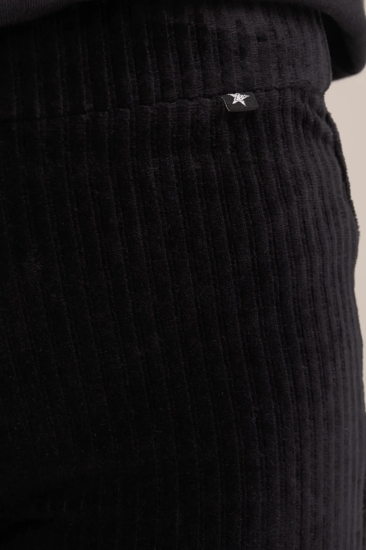 Meisjes velvet flared legging van ribstof