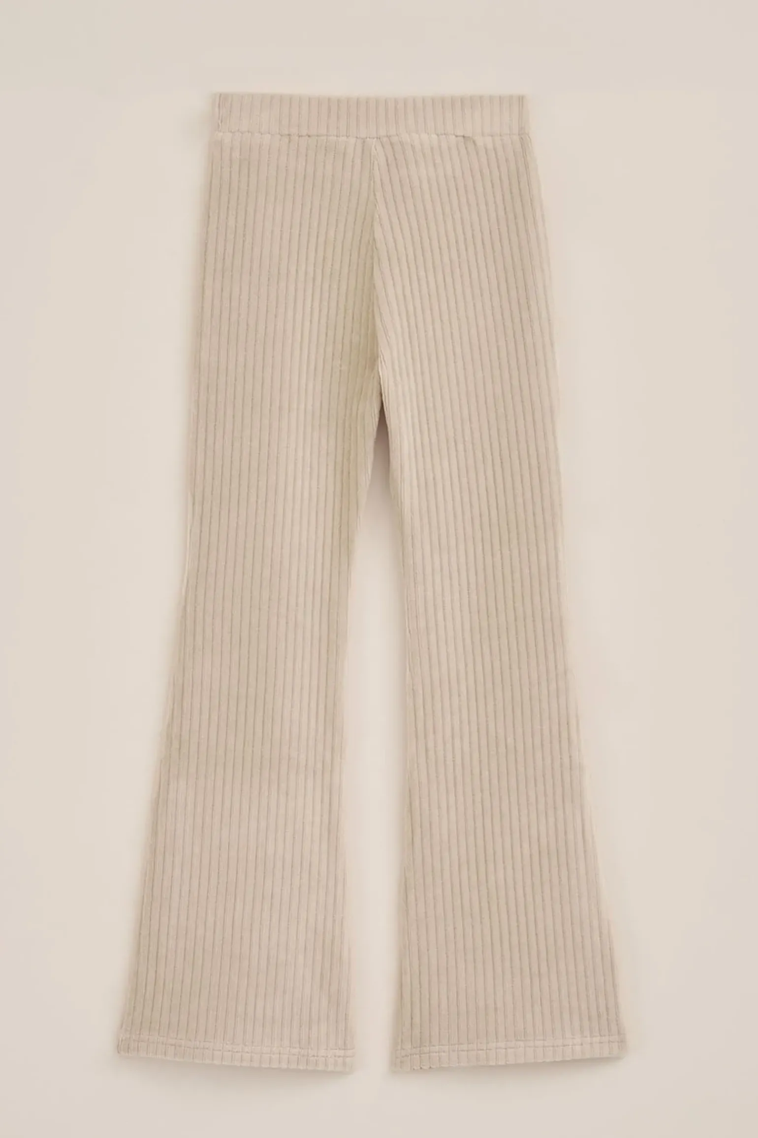 Meisjes velvet flared legging van ribstof