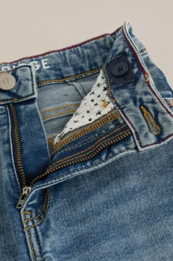 Meisjes wide leg jeans met stretch