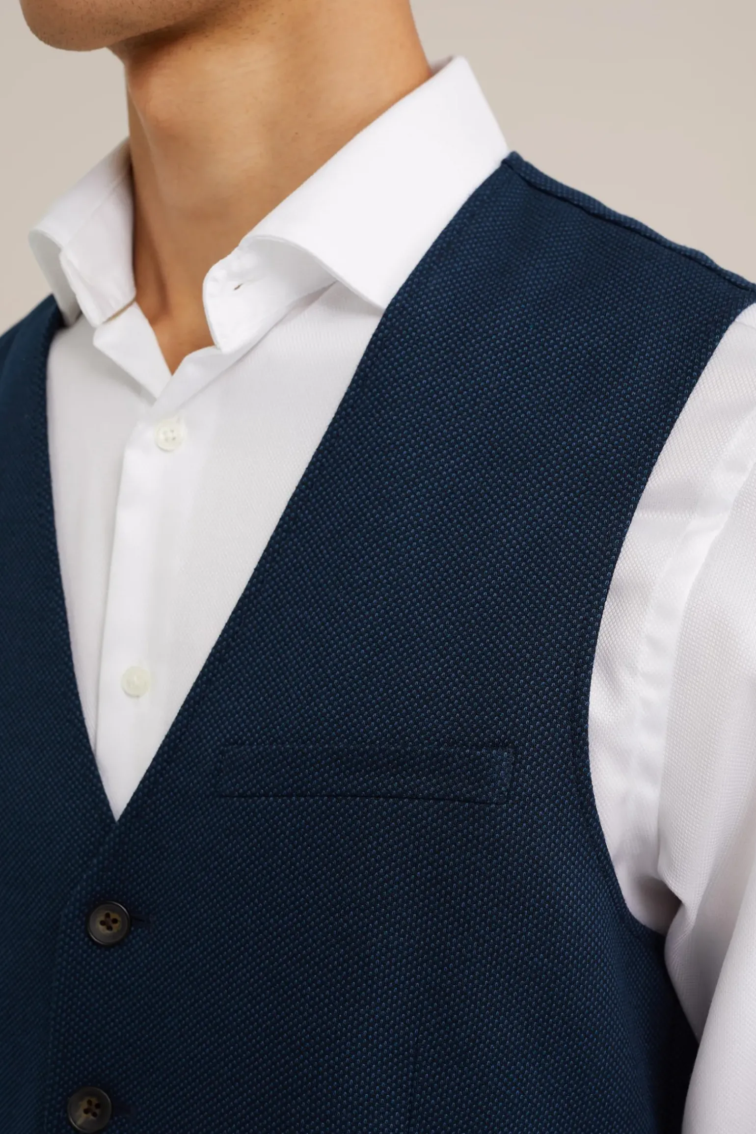melange gilet met stretch