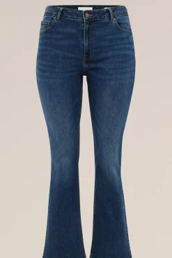 mid rise bootcut jeans met superstretch - Curve