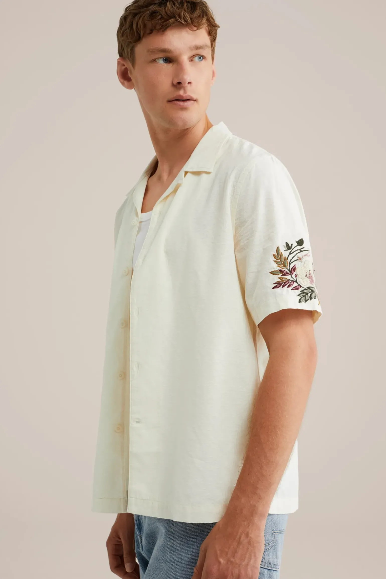 overhemd met embroideries