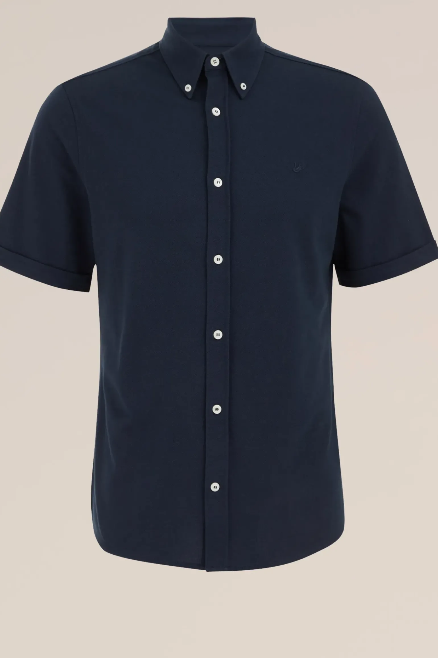 overhemd van piquéjersey met stretch