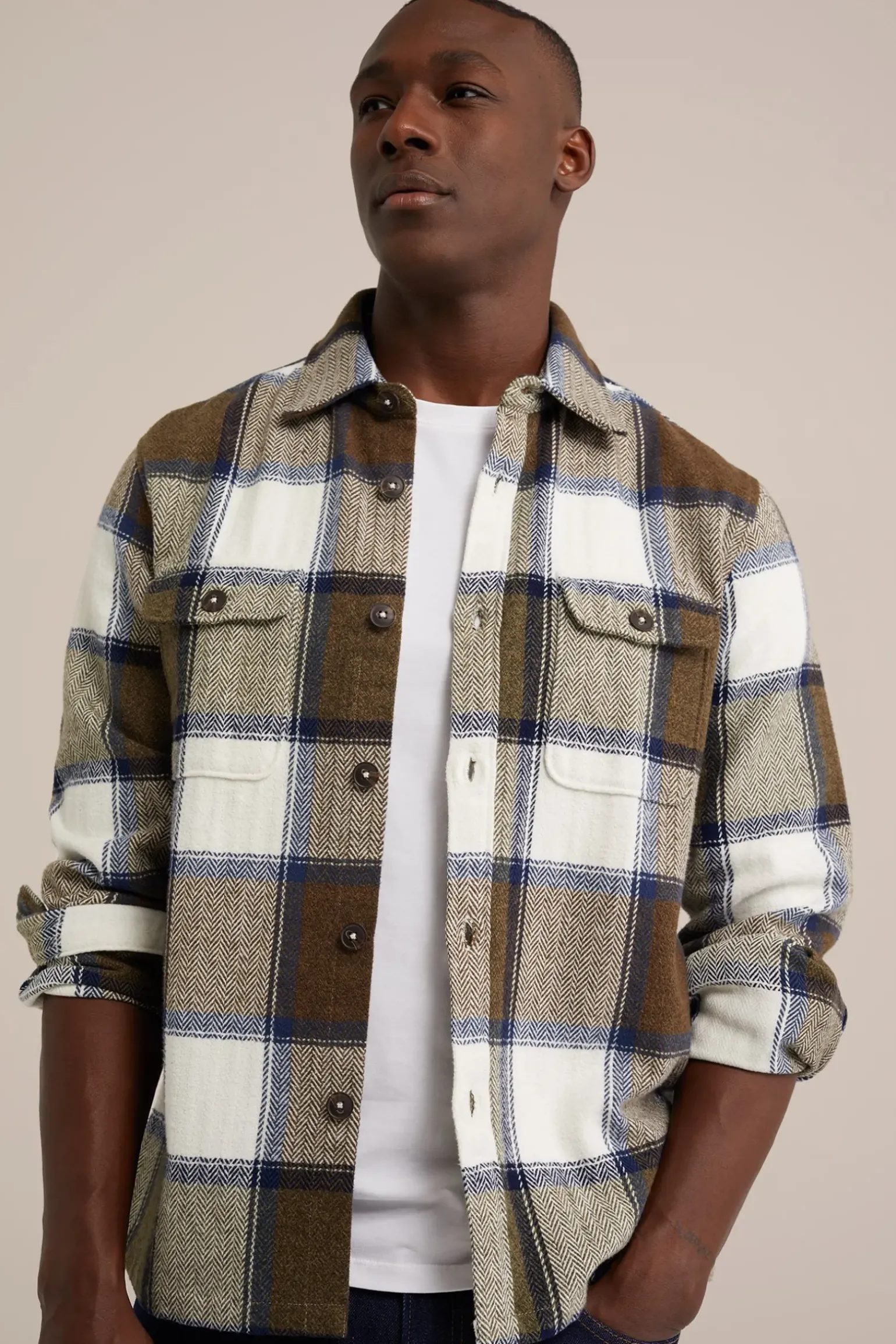 overshirt met ruit