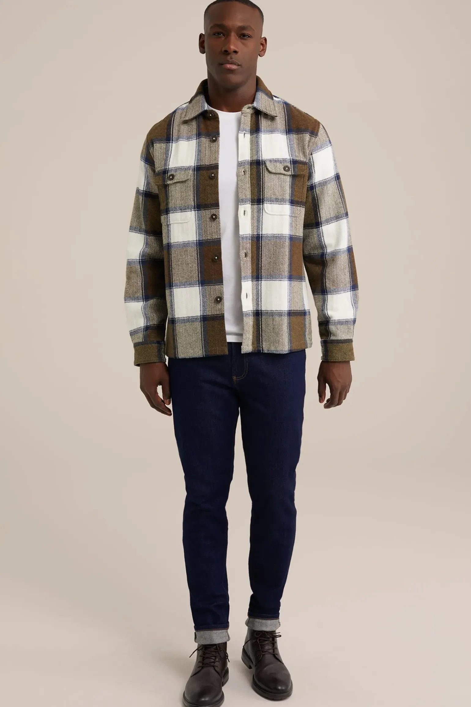 overshirt met ruit
