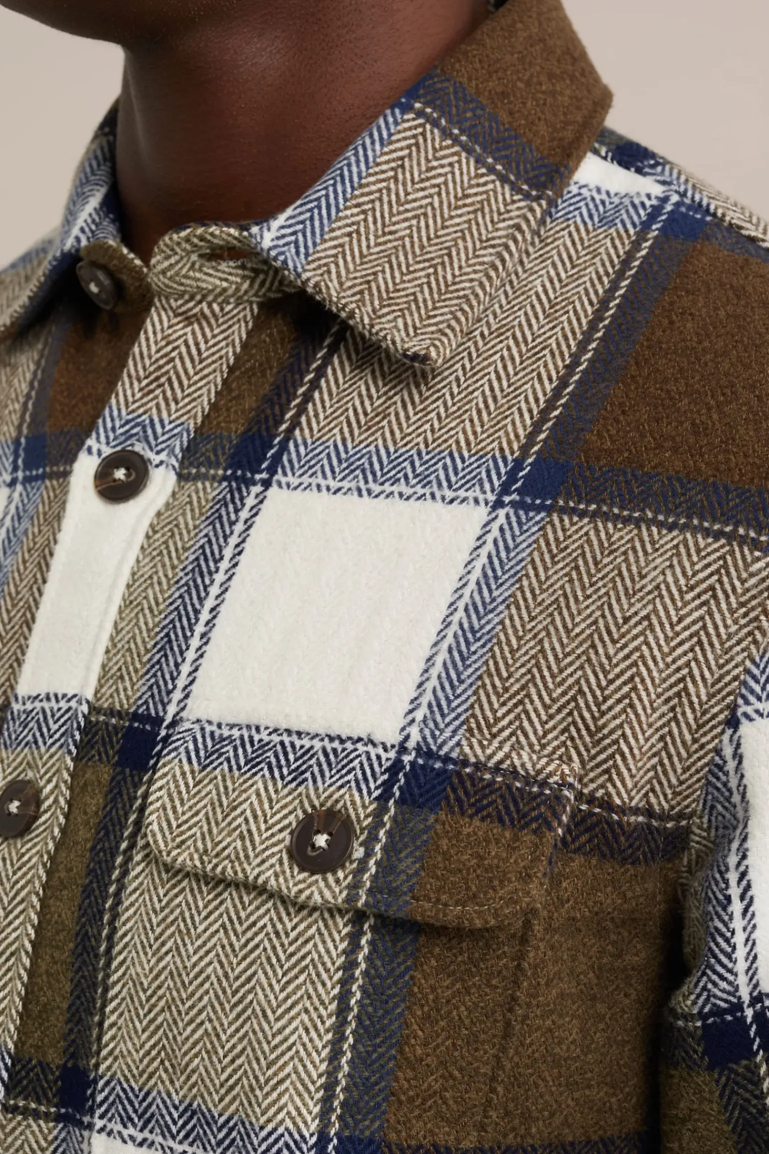 overshirt met ruit