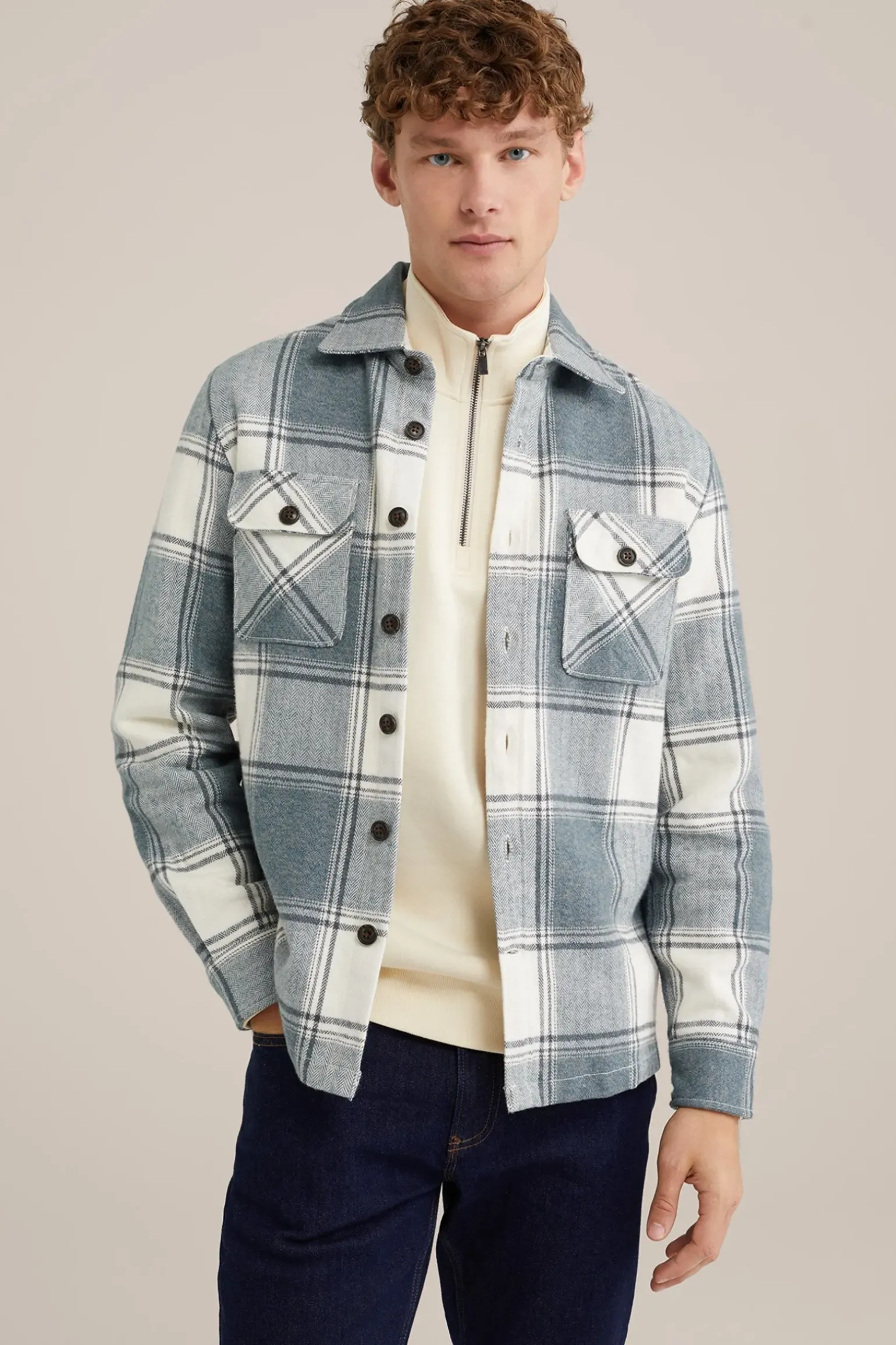 overshirt met ruit