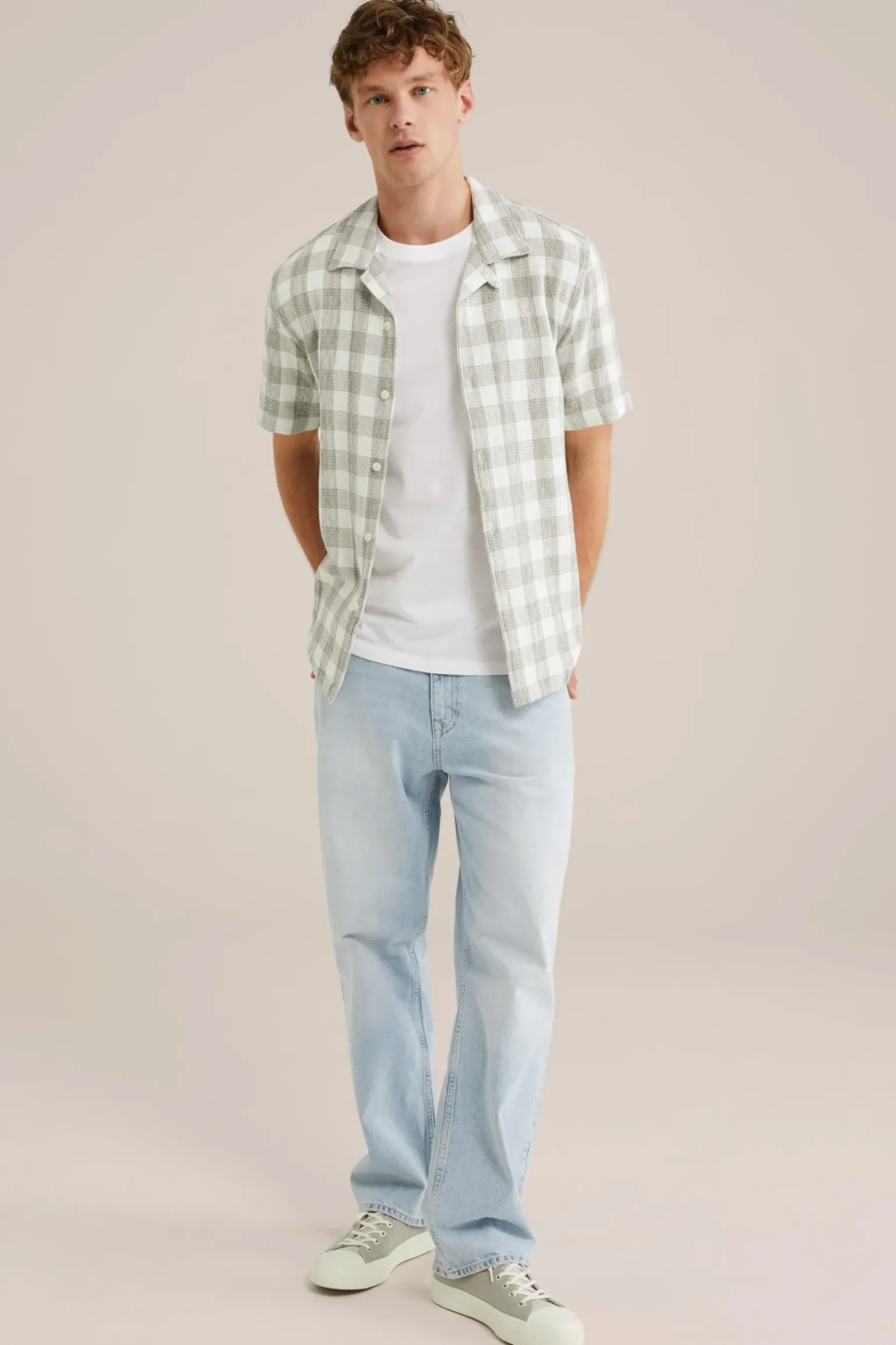 overshirt met structuur