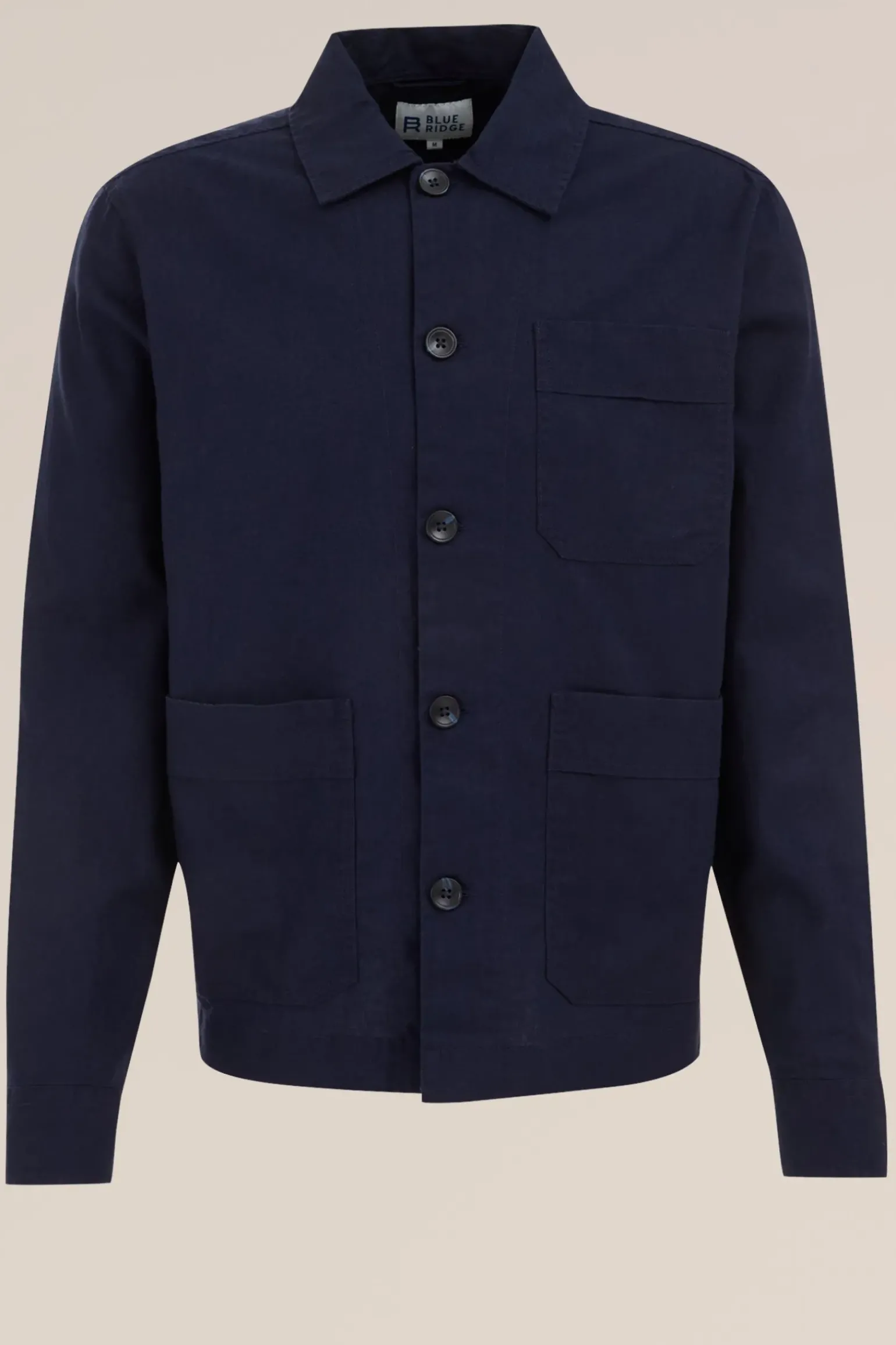 overshirt van linnenmix
