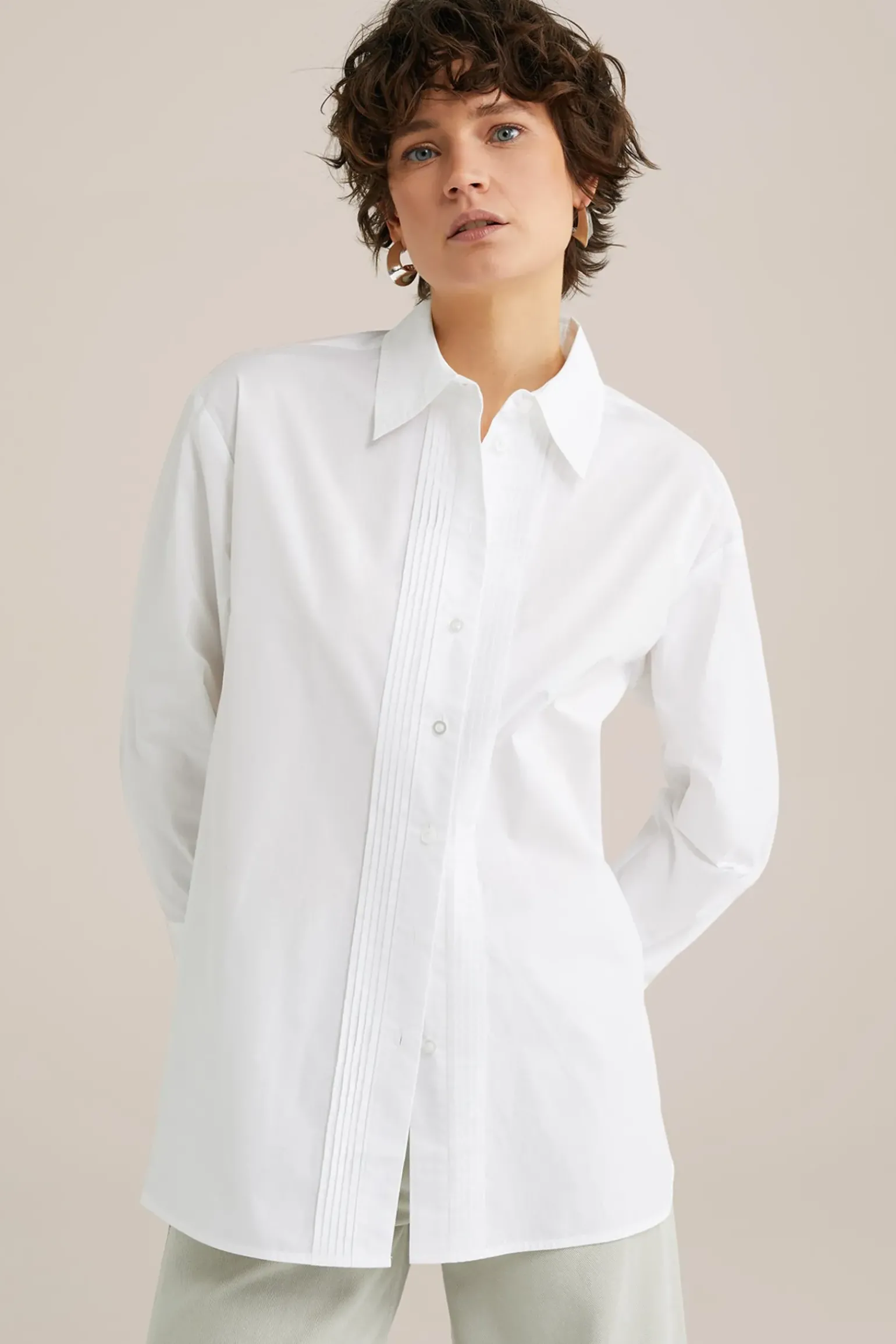 oversized blouse - THE TUXEDO BLOUSE