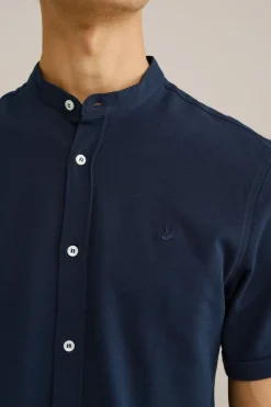 piqué jersey overhemd met stretch