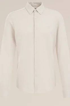 piquéjersey overhemd met stretch