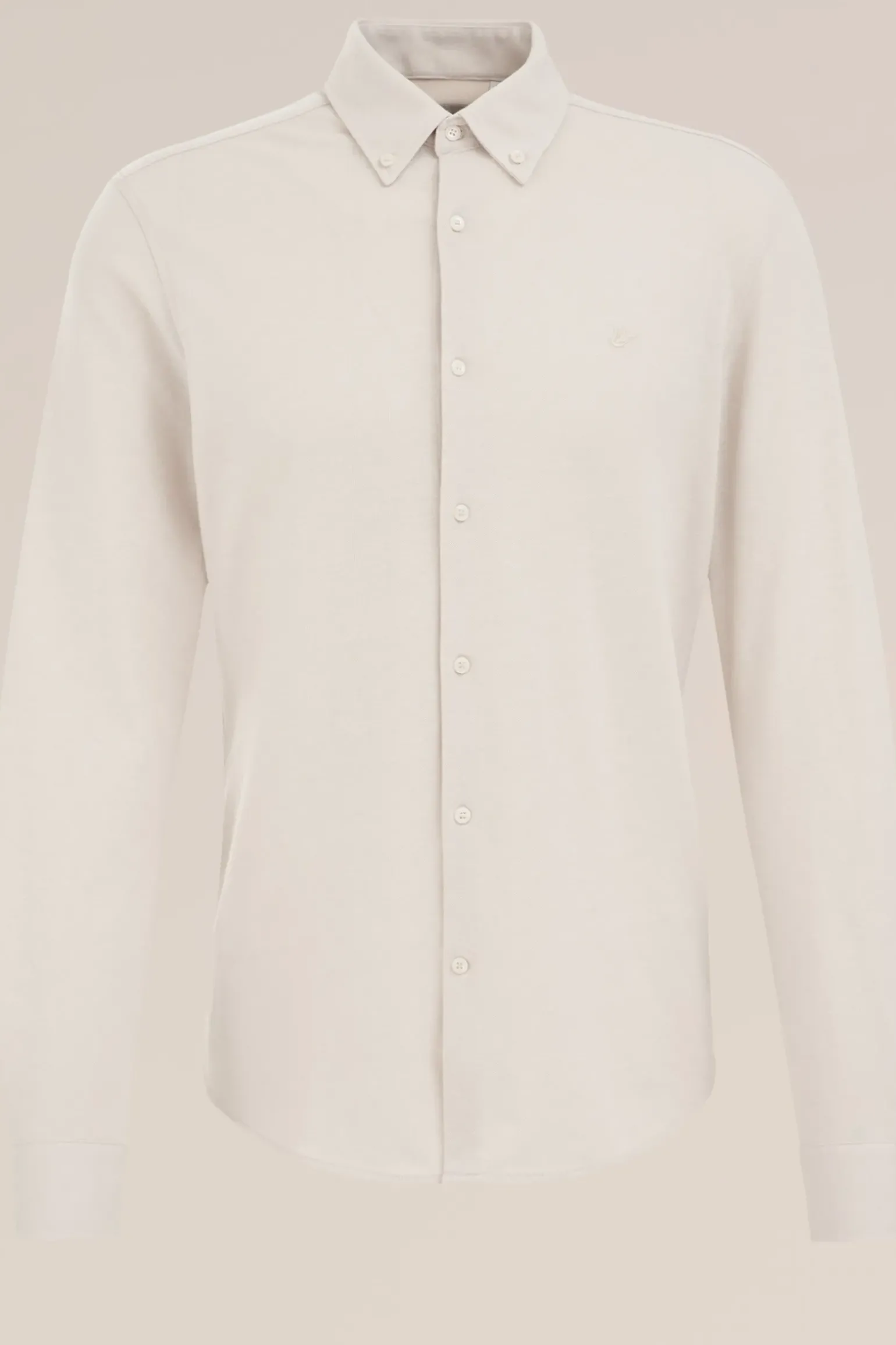 piquéjersey overhemd met stretch