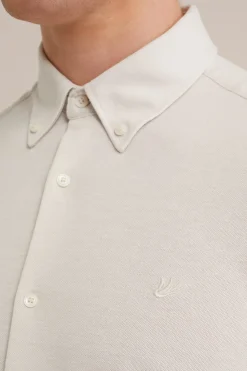 piquéjersey overhemd met stretch