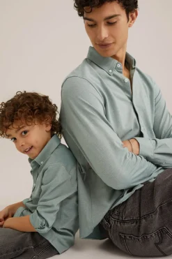 piqu&eacute;jersey overhemd met stretch