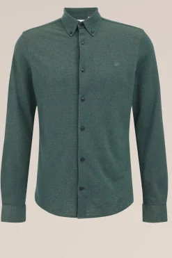 piqu&eacute;jersey overhemd met stretch