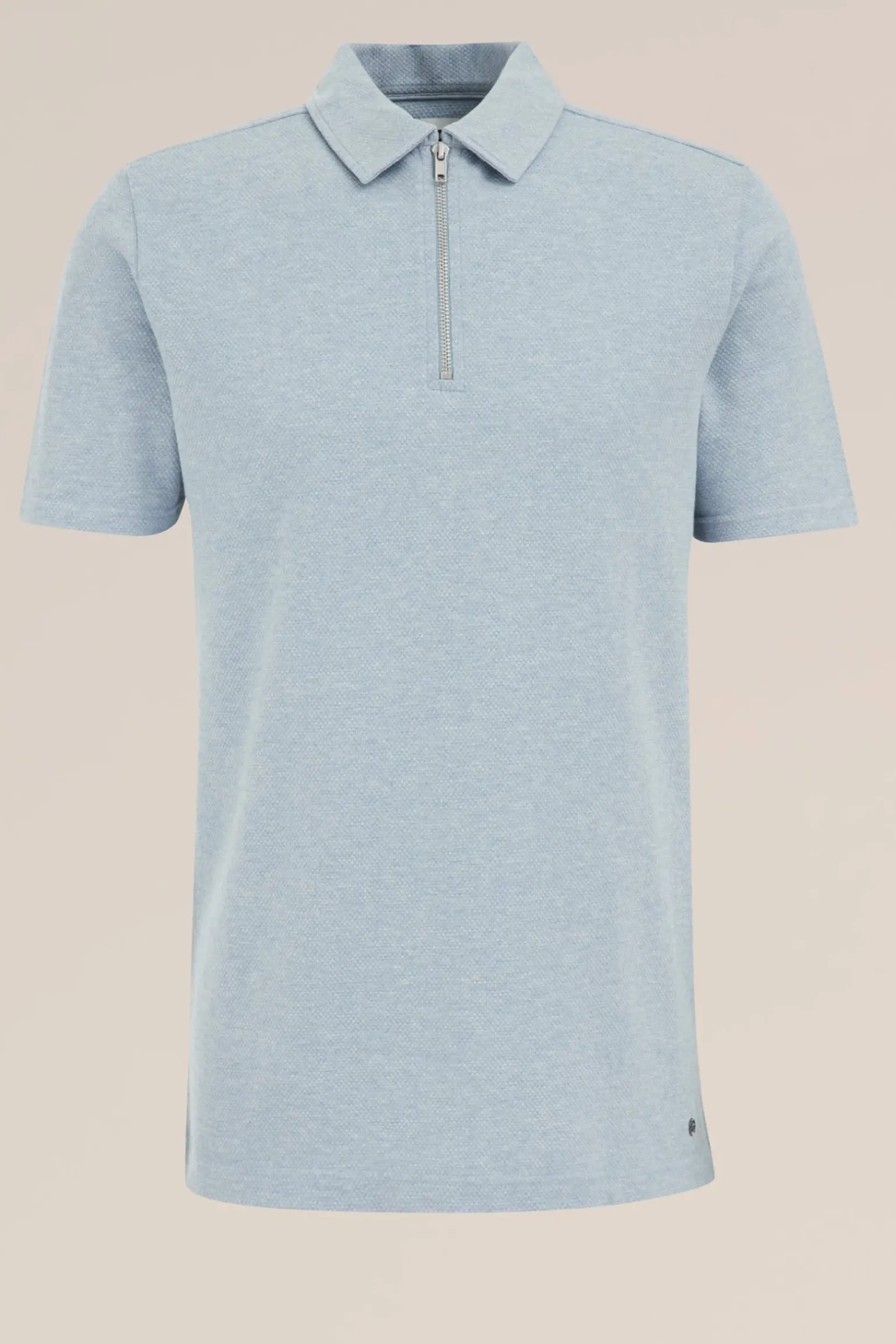 polo shirt met rits