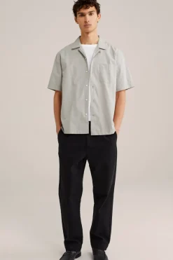 poplin overhemd met stretch