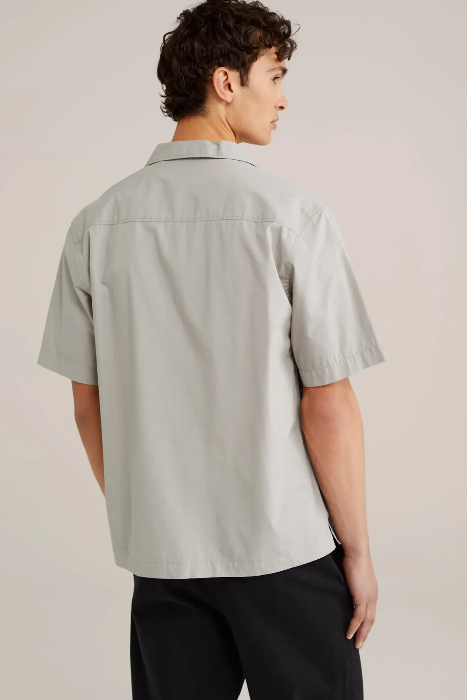 poplin overhemd met stretch