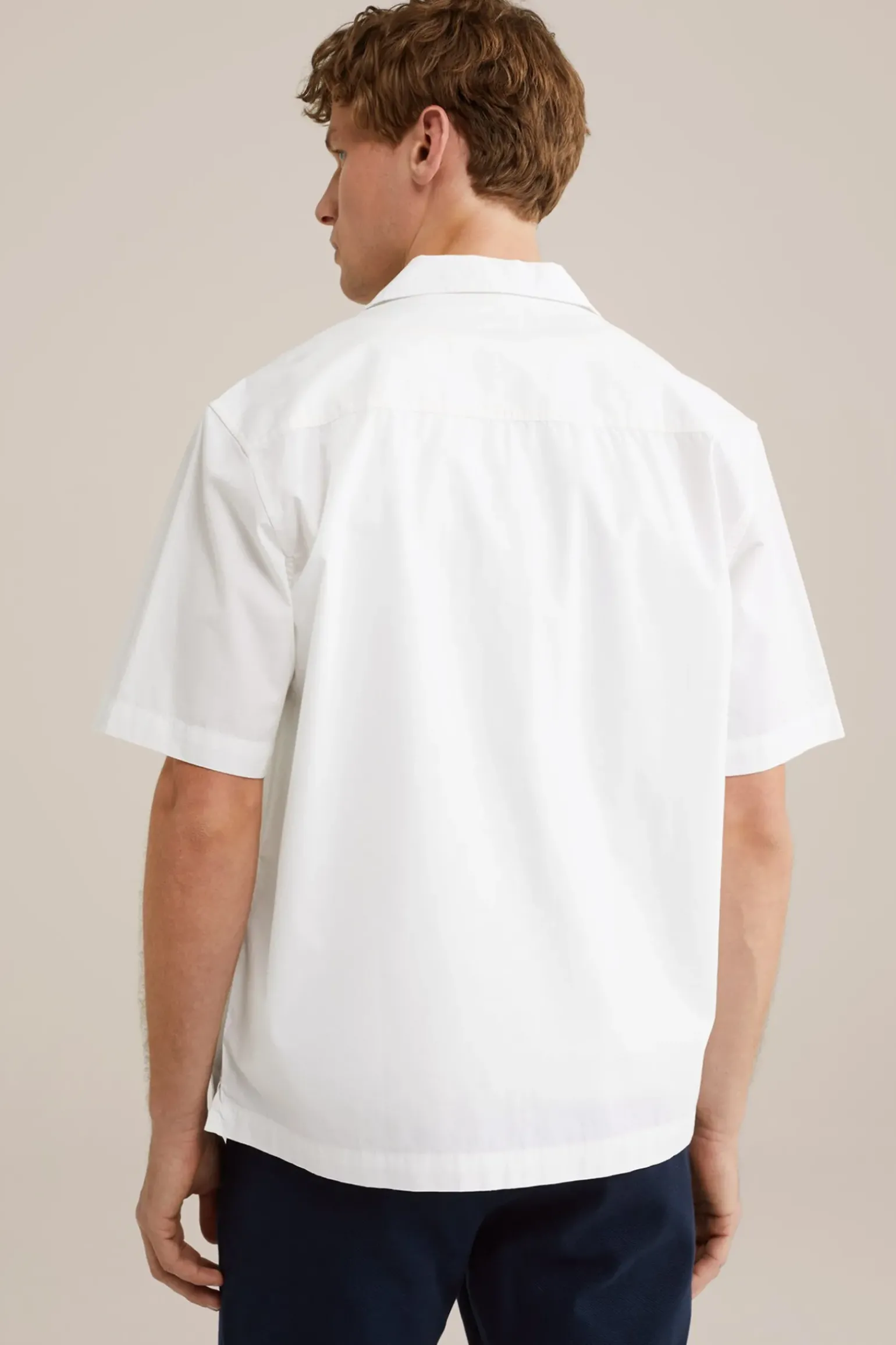 poplin overhemd met stretch