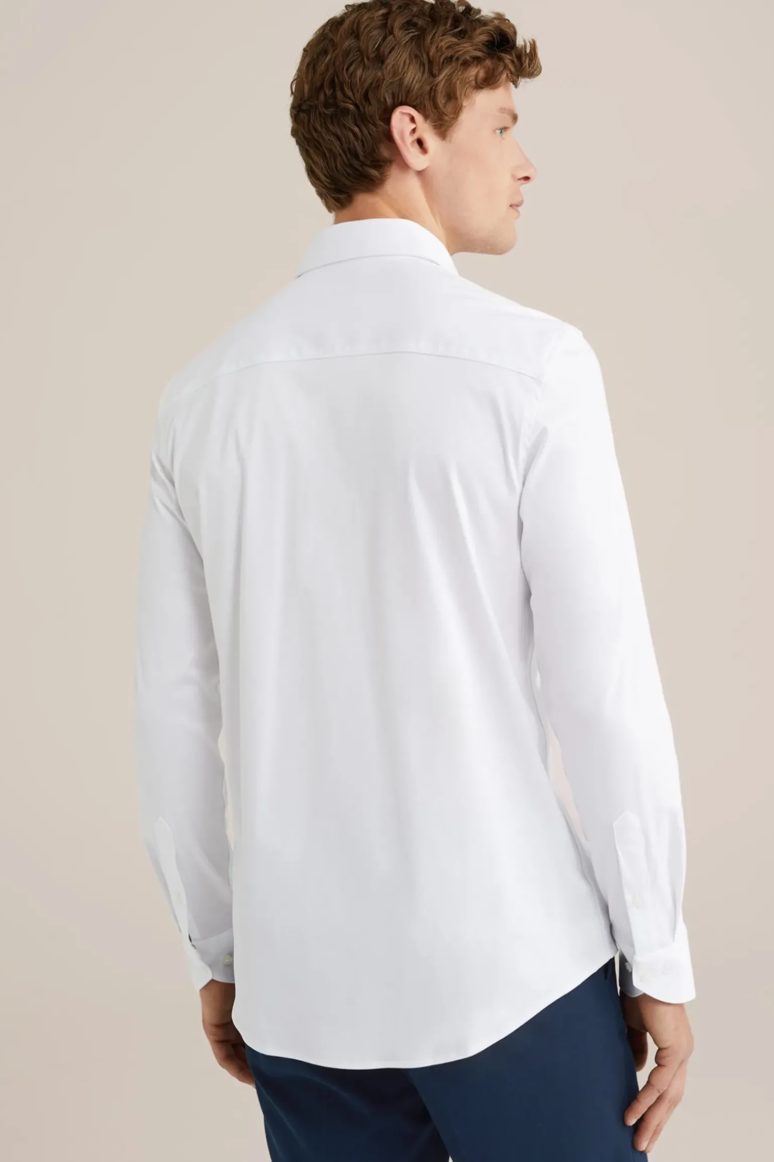 premium easy-care jersey overhemd