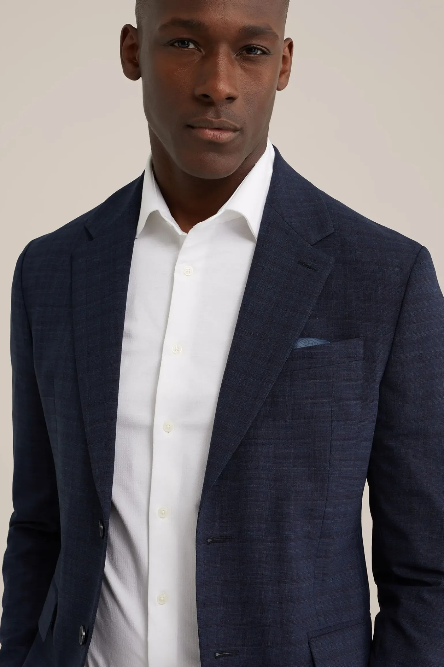 premium slim fit blazer met ruitdessin