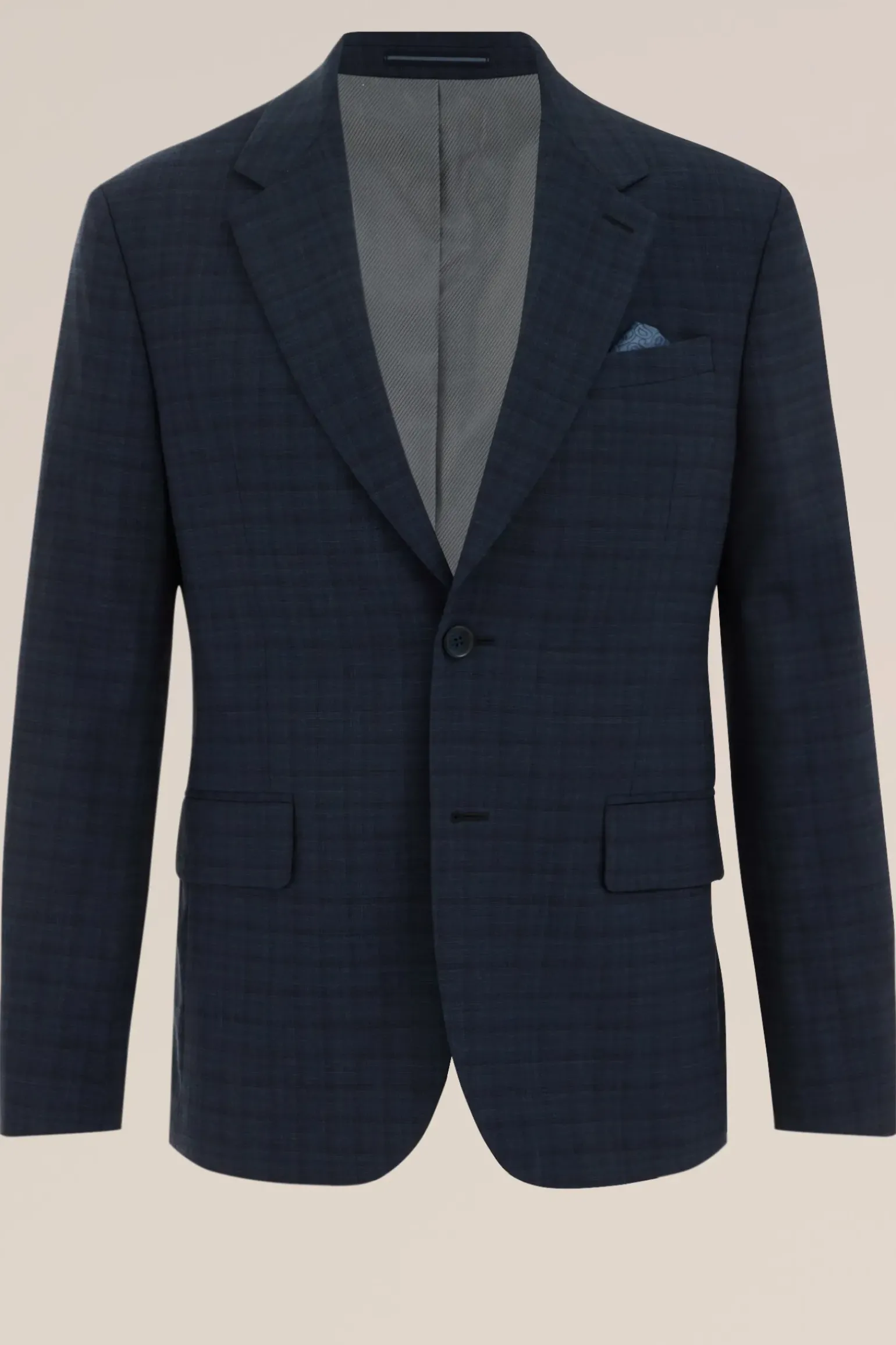 premium slim fit blazer met ruitdessin