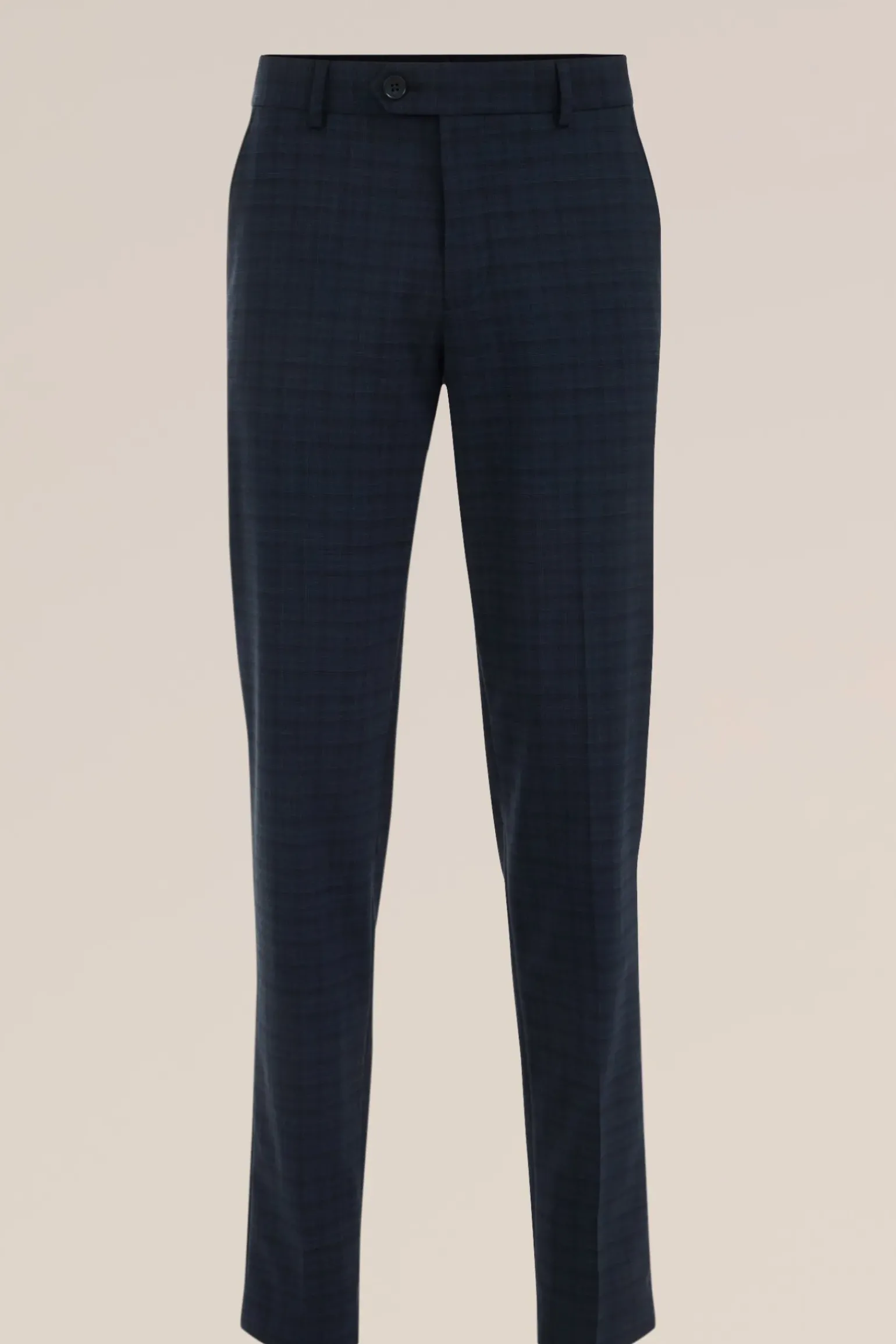 premium slim fit pantalon met ruitdessin