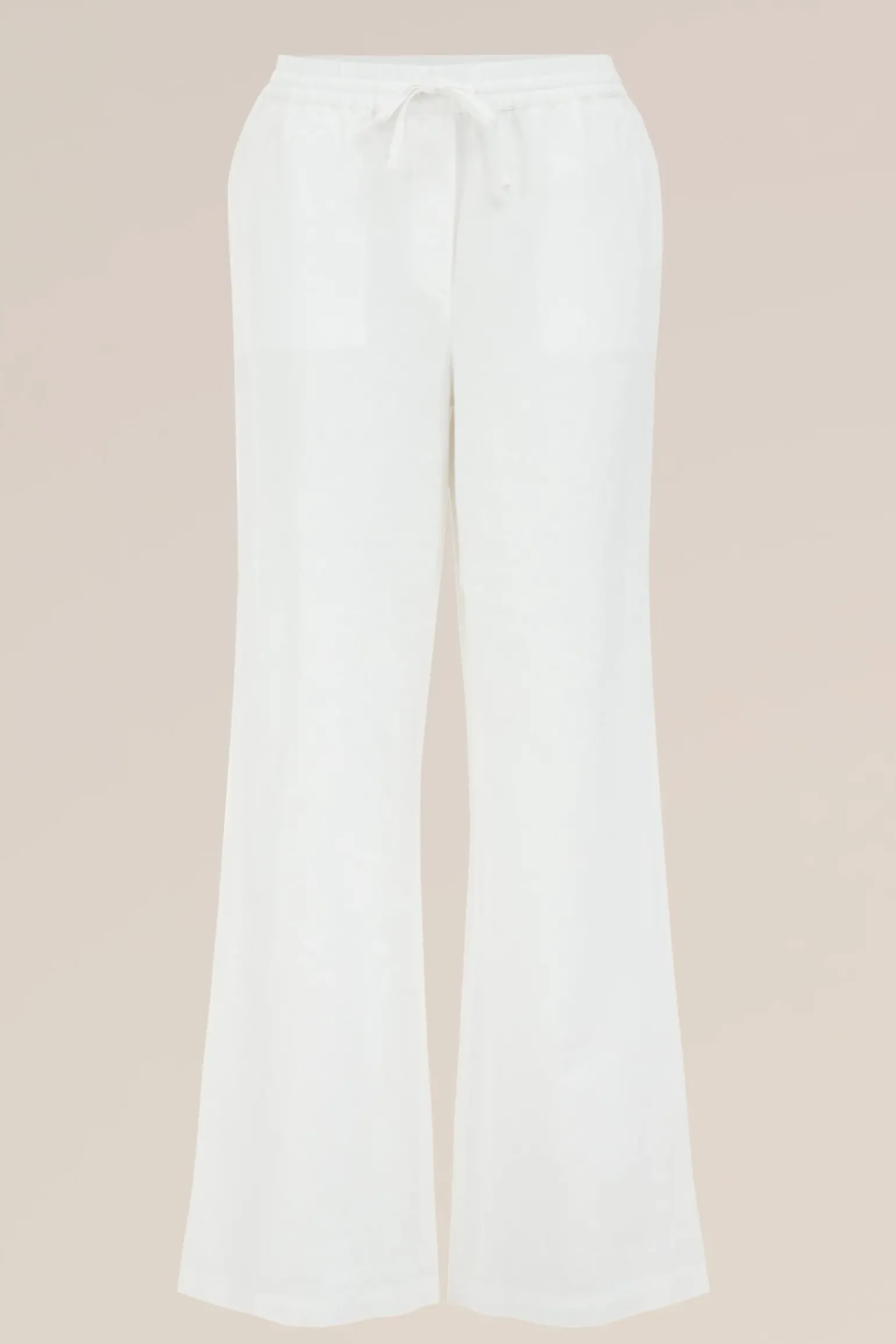 Regular fit broek van linnenmix