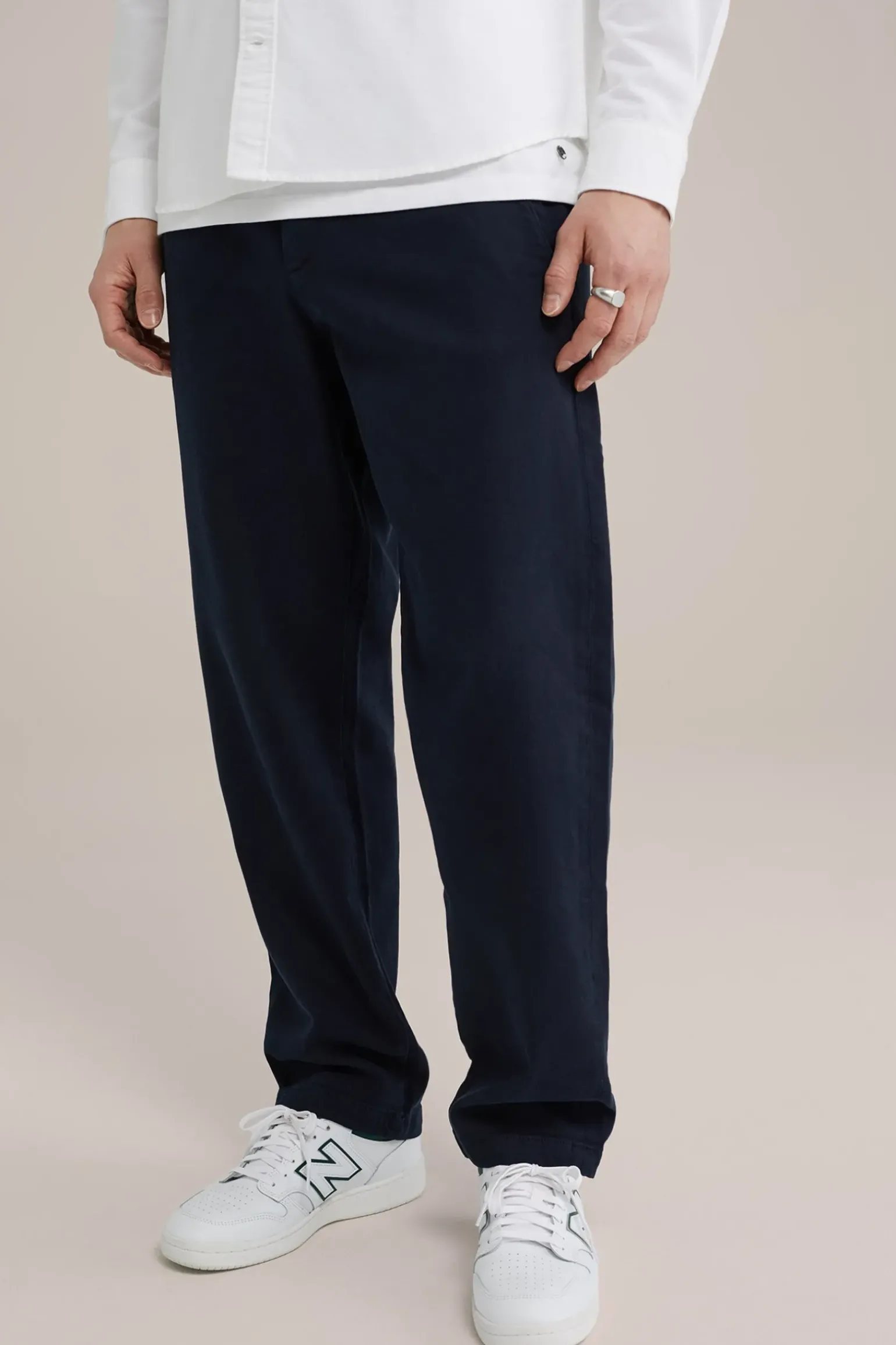 regular fit chino met stretch