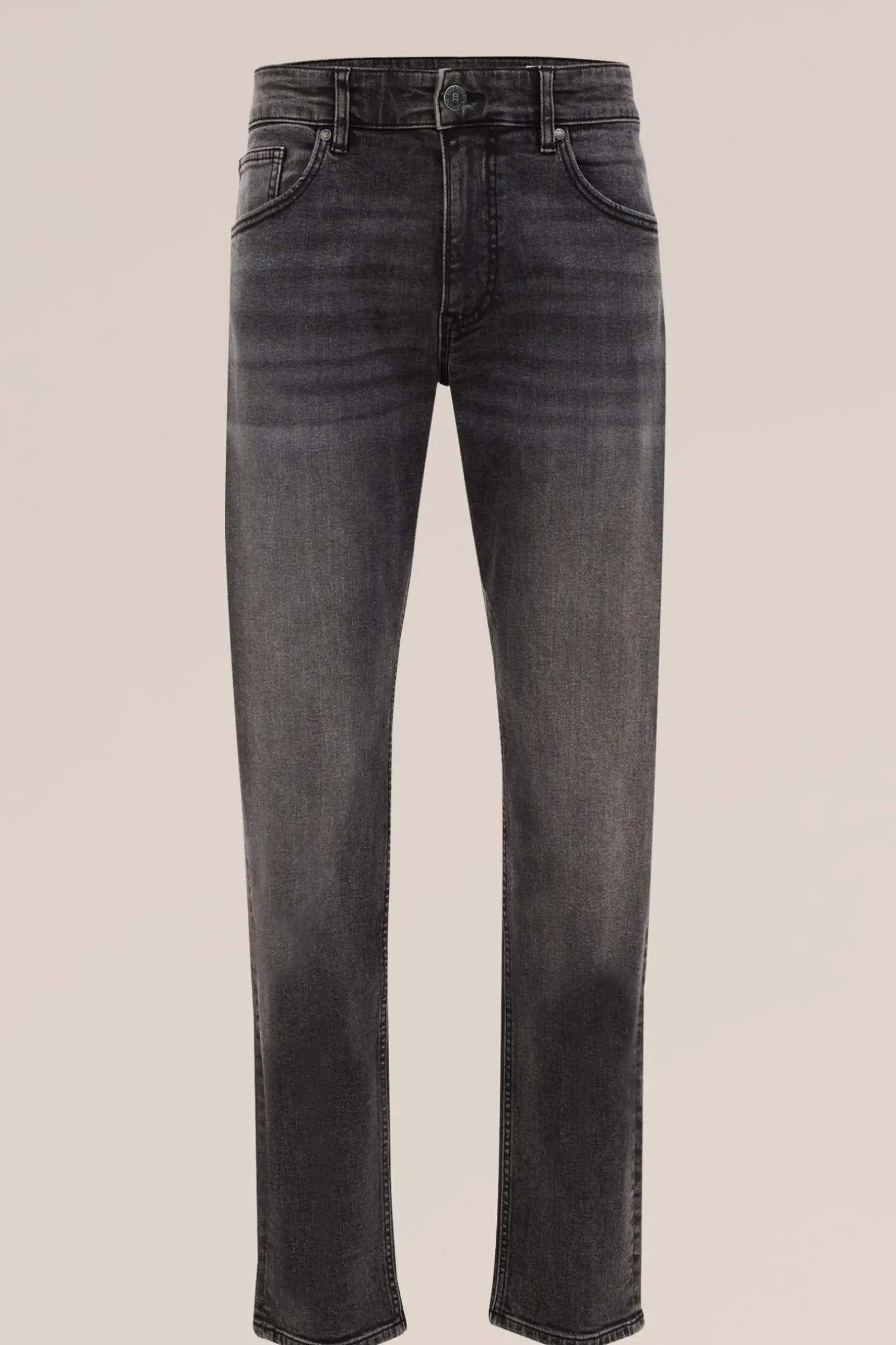 regular fit jeans met medium stretch