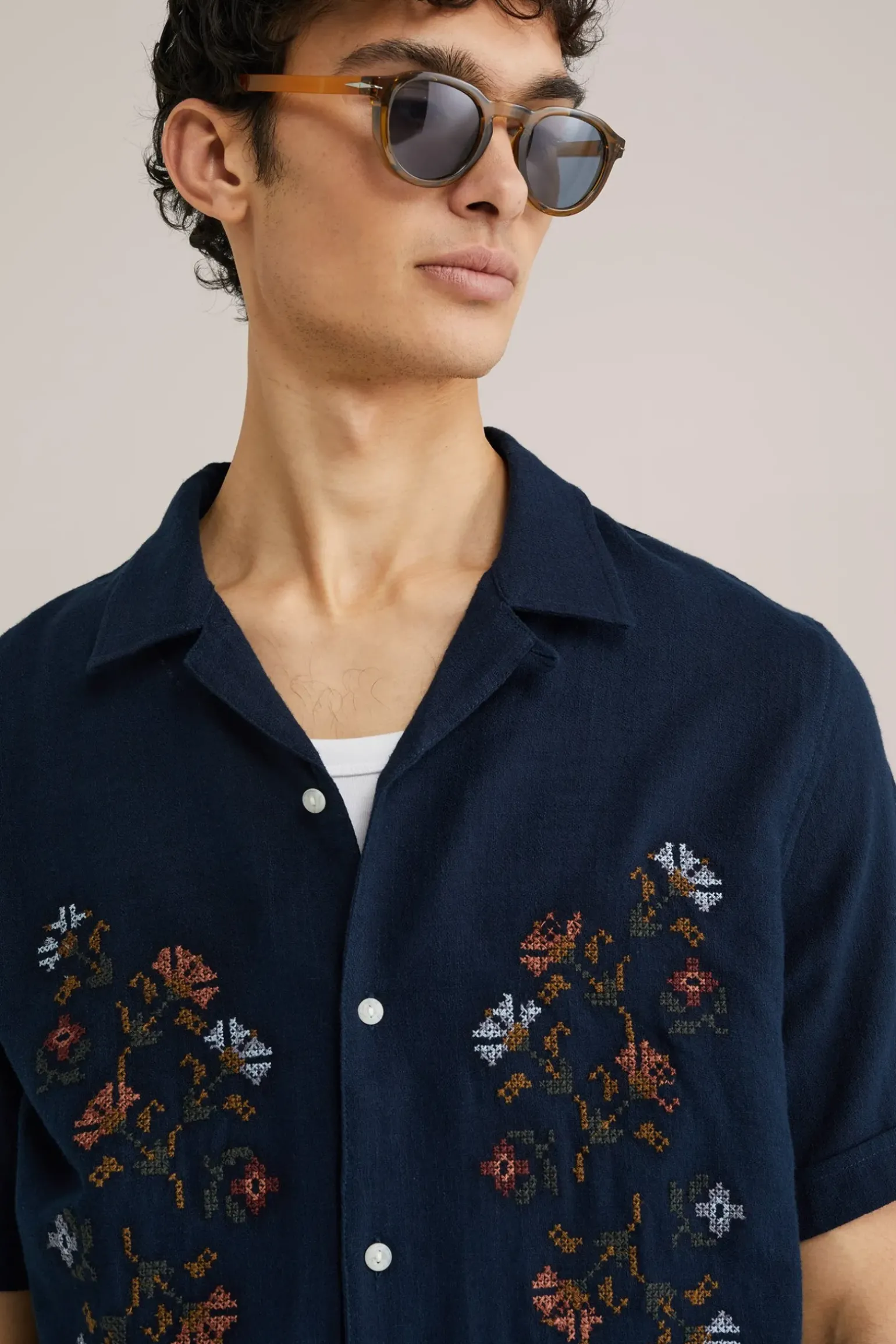 regular fit overhemd met embroidery