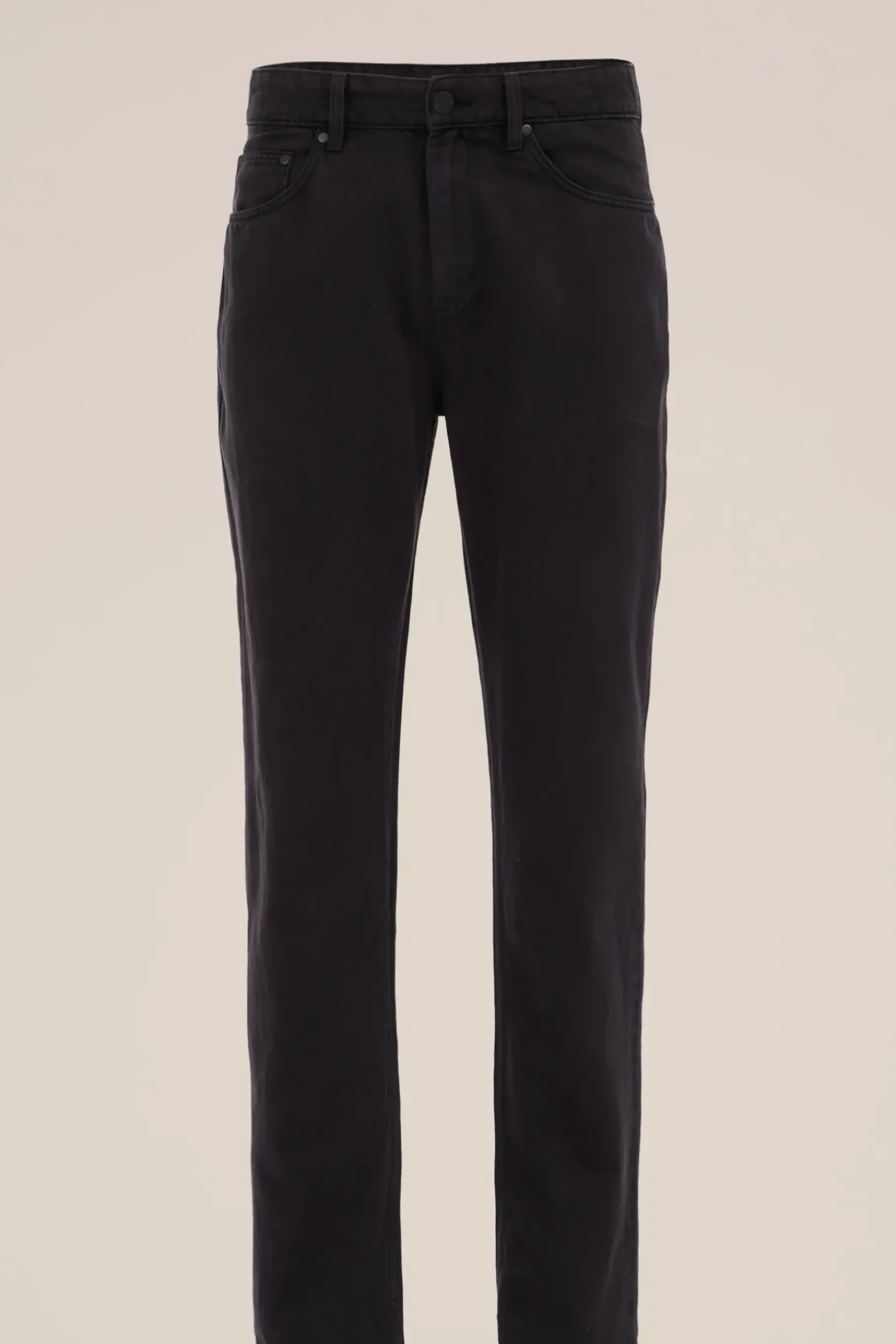 slim fit broek van linnenmix