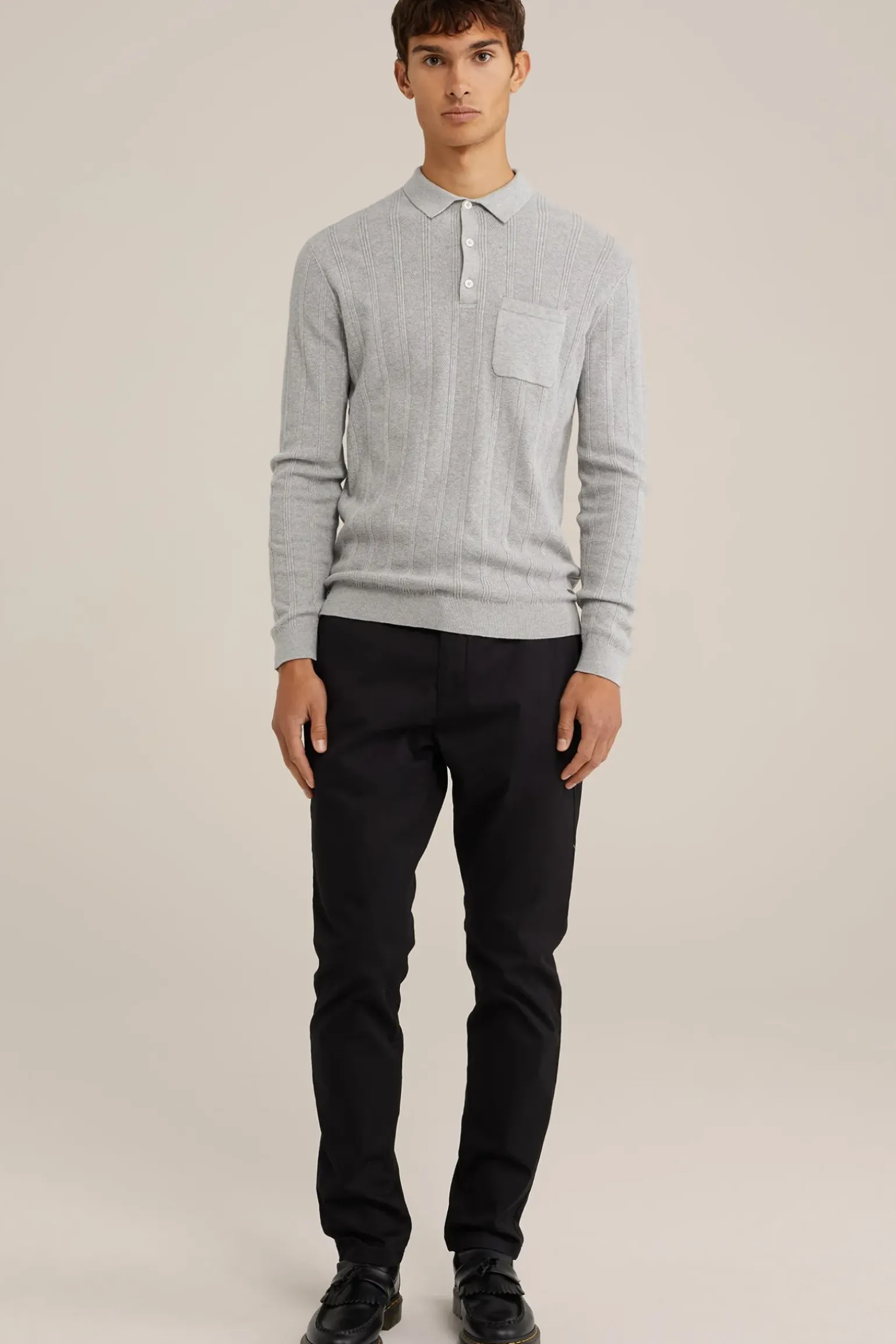 slim fit chino met stretch