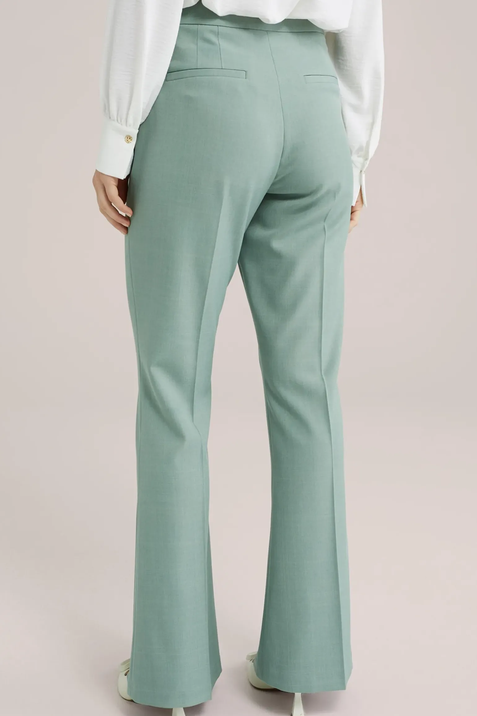 Slim fit flared pantalon