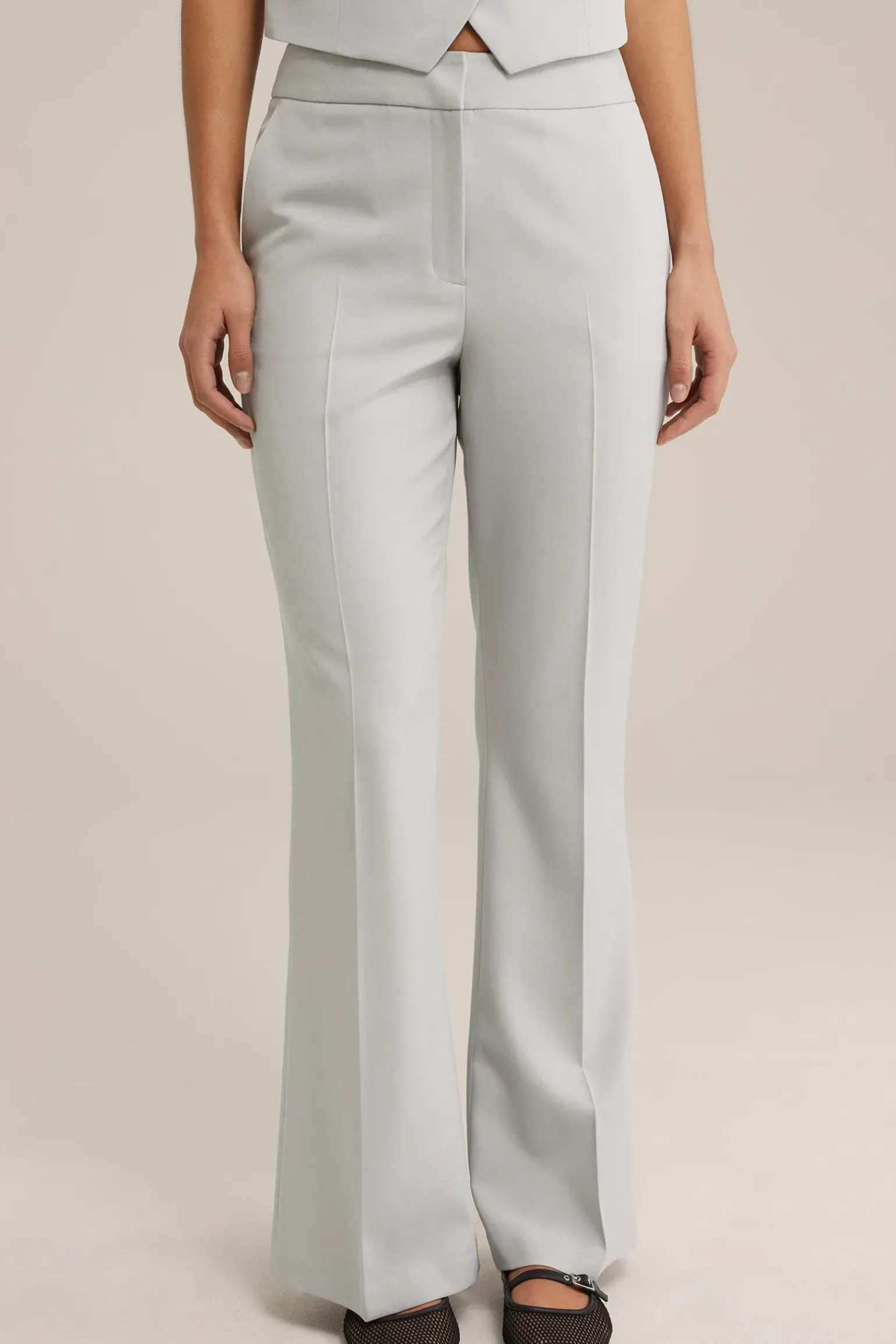 Slim fit flared pantalon