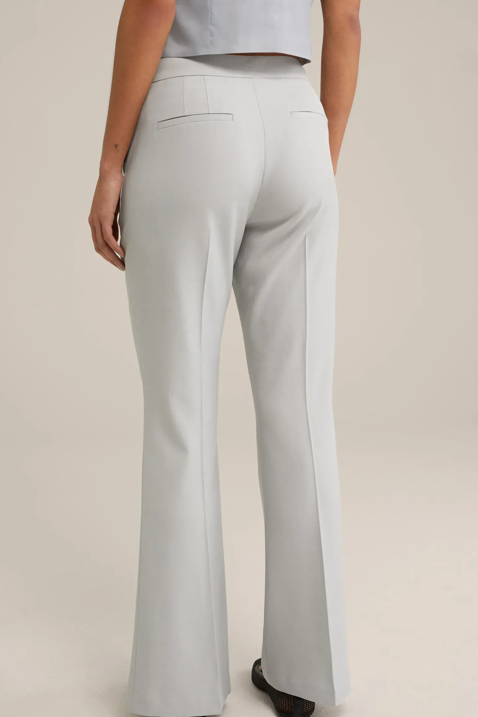 Slim fit flared pantalon