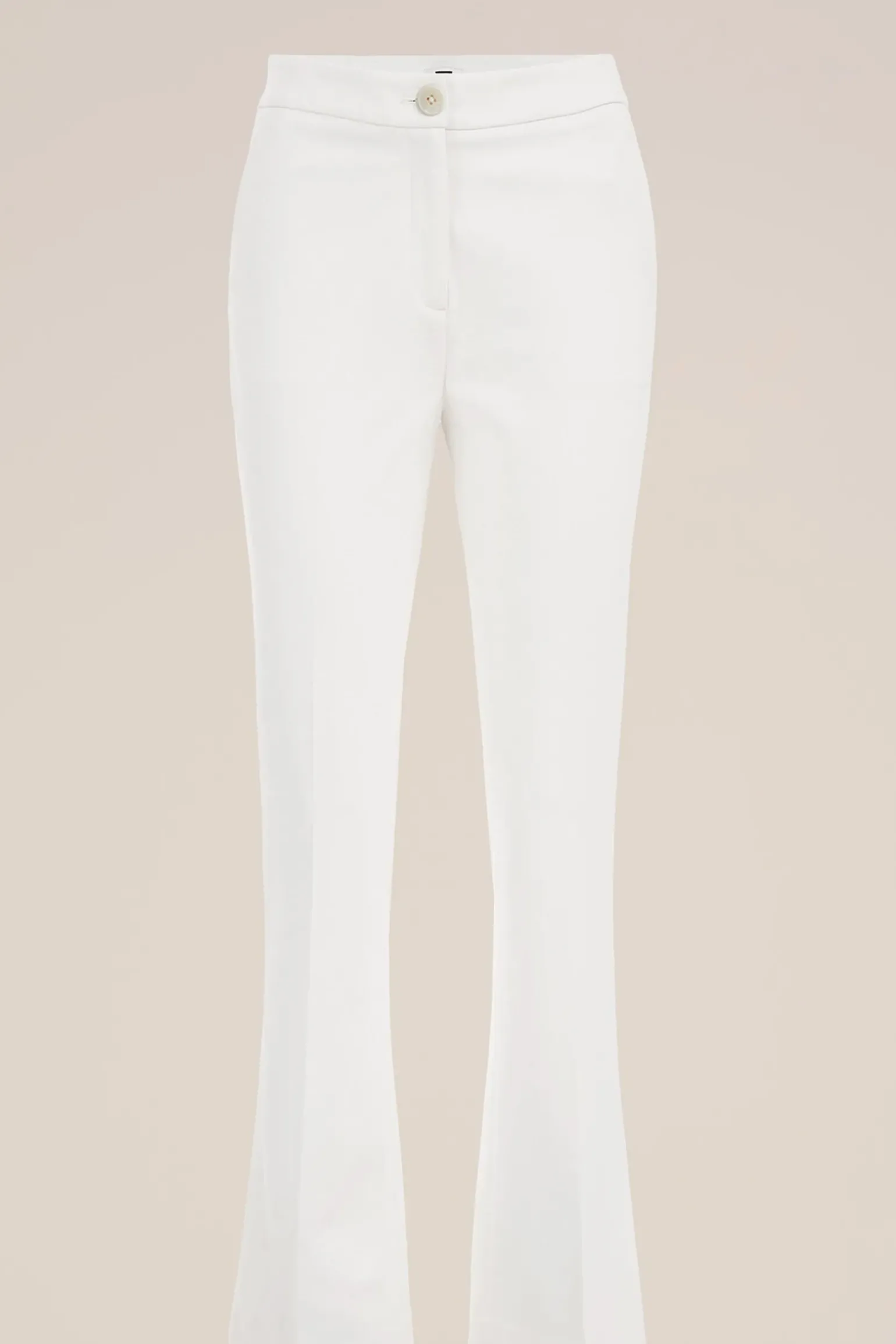 Slim fit flared pantalon met stretch